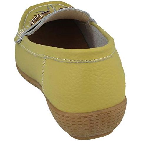 Foster Footwear Ladies Nautical Leather Smart Loafer Tassel Moccasin Flat Slip On Comfort Shoe Size 3-8 Flats