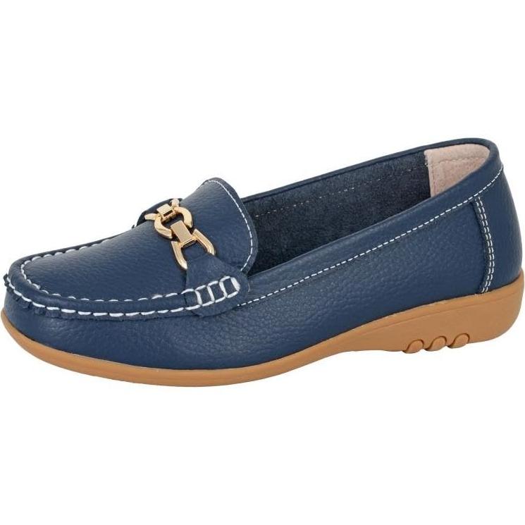 Miss Shoes Saddle Loafer Flats