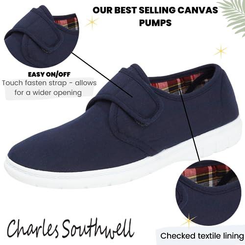 Jo & Joe Kevin Mens Touch Close Canvas Shoes Slippers