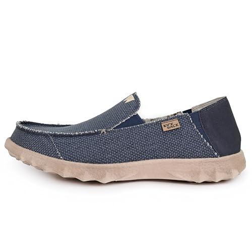 Kickback Couch Classic Men's Slip-On or Slide in Canvas Loafers Shoes