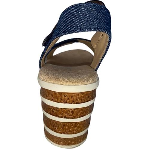 Miss Shoes Touch Fastening Halter Back Sandals