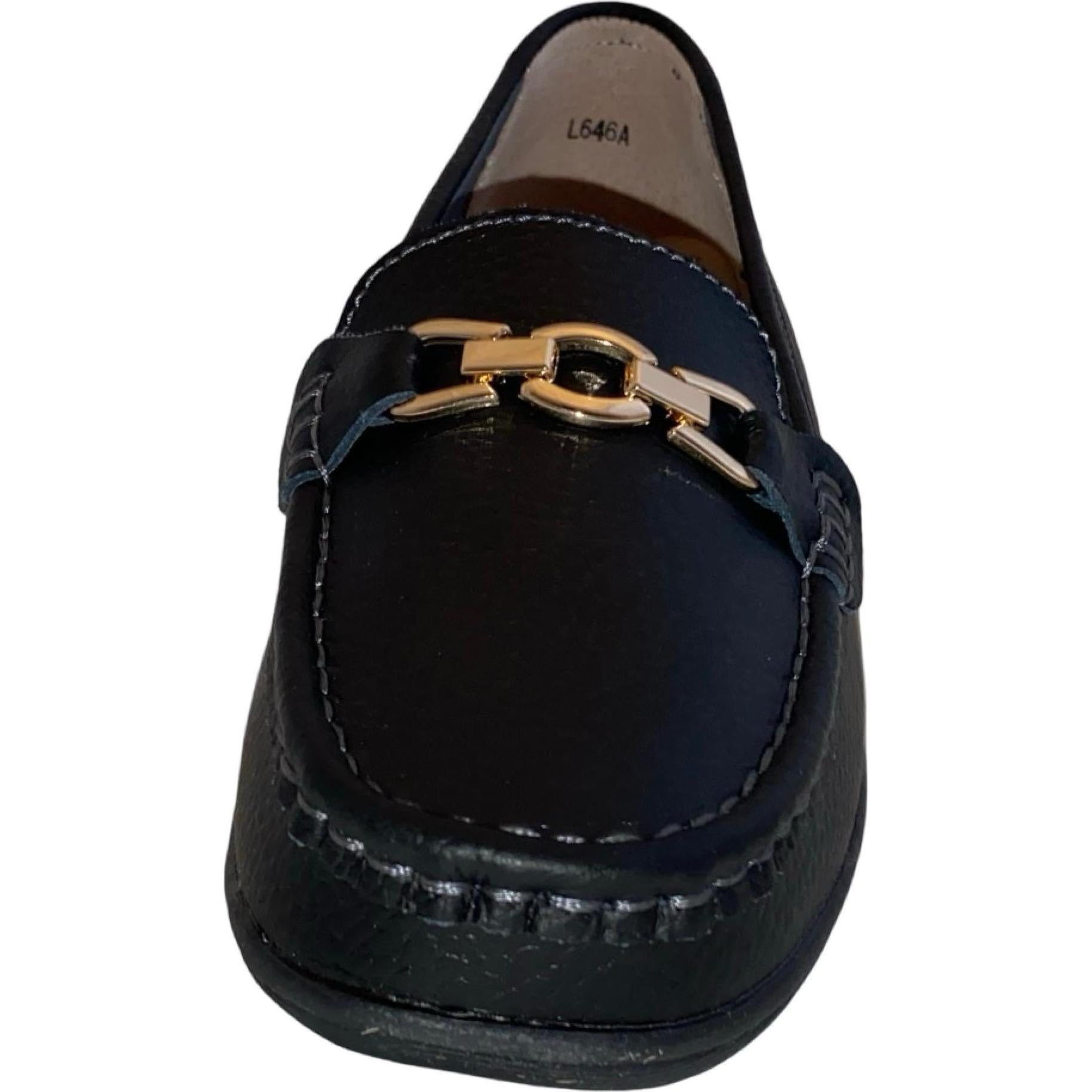 Miss Shoes Saddle Loafer Flats
