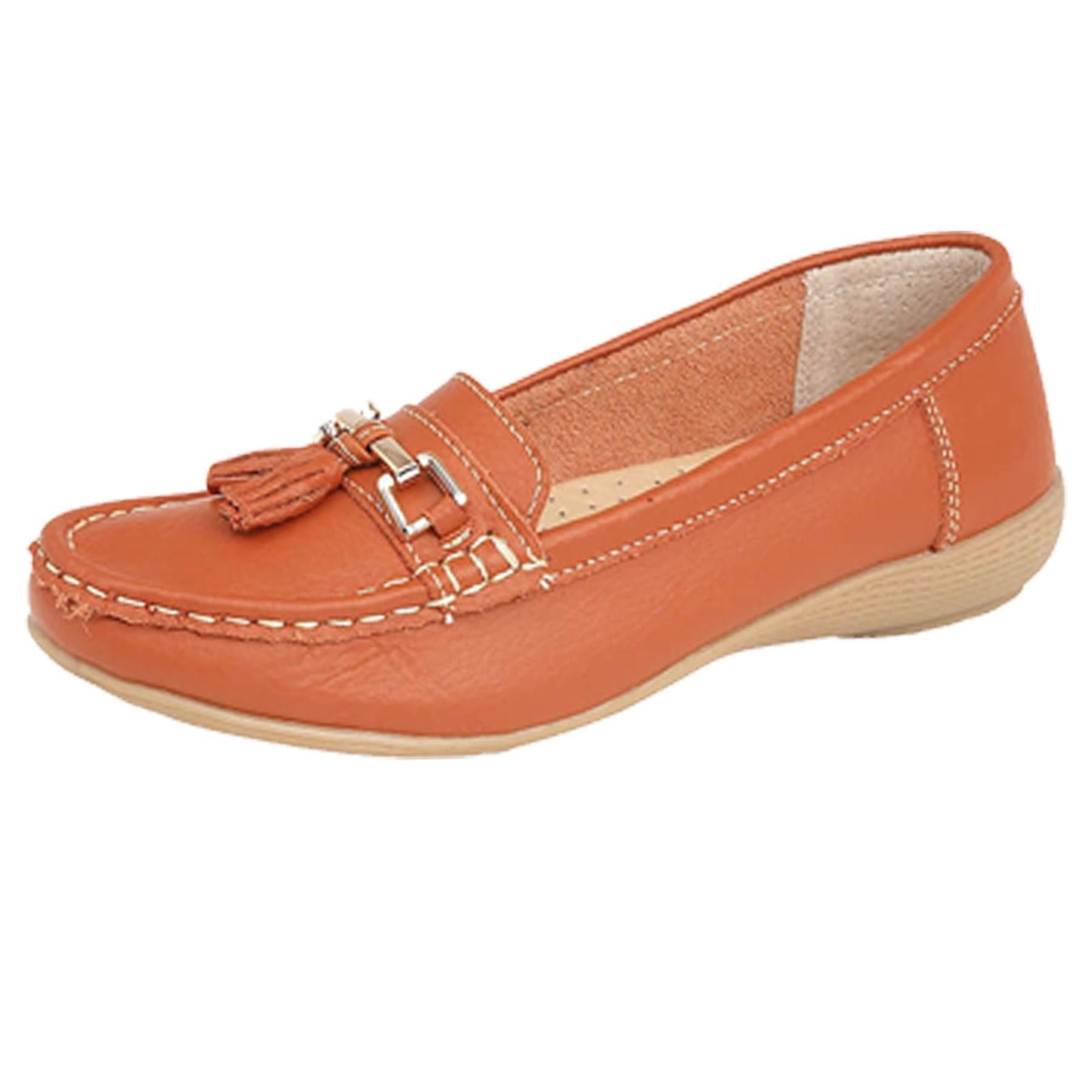 Jo & Joe Ladies Leather Moccasins Loafer Plimsole Pumps Womens Tassel Flat Shoes Nautical Flats