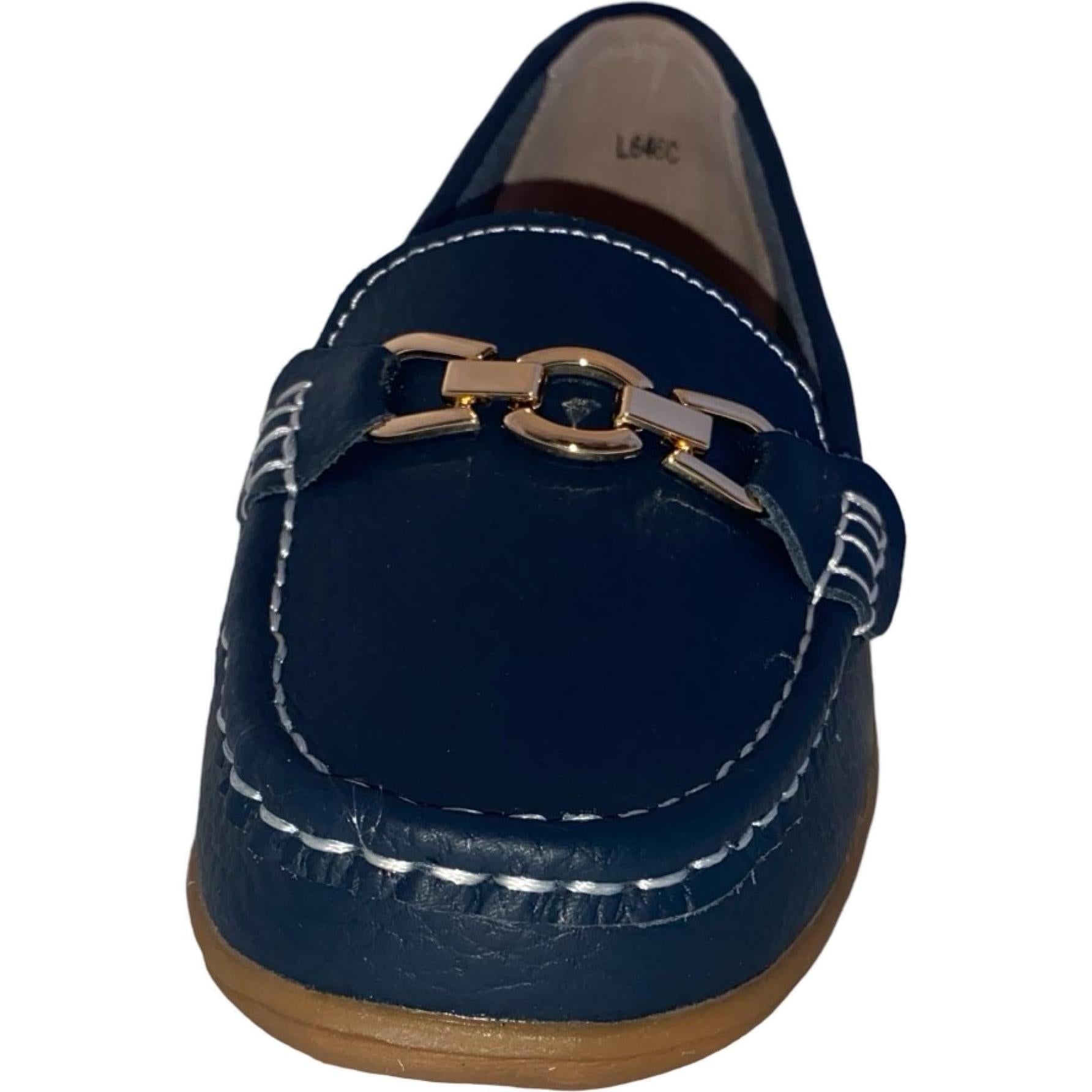 Miss Shoes Saddle Loafer Flats