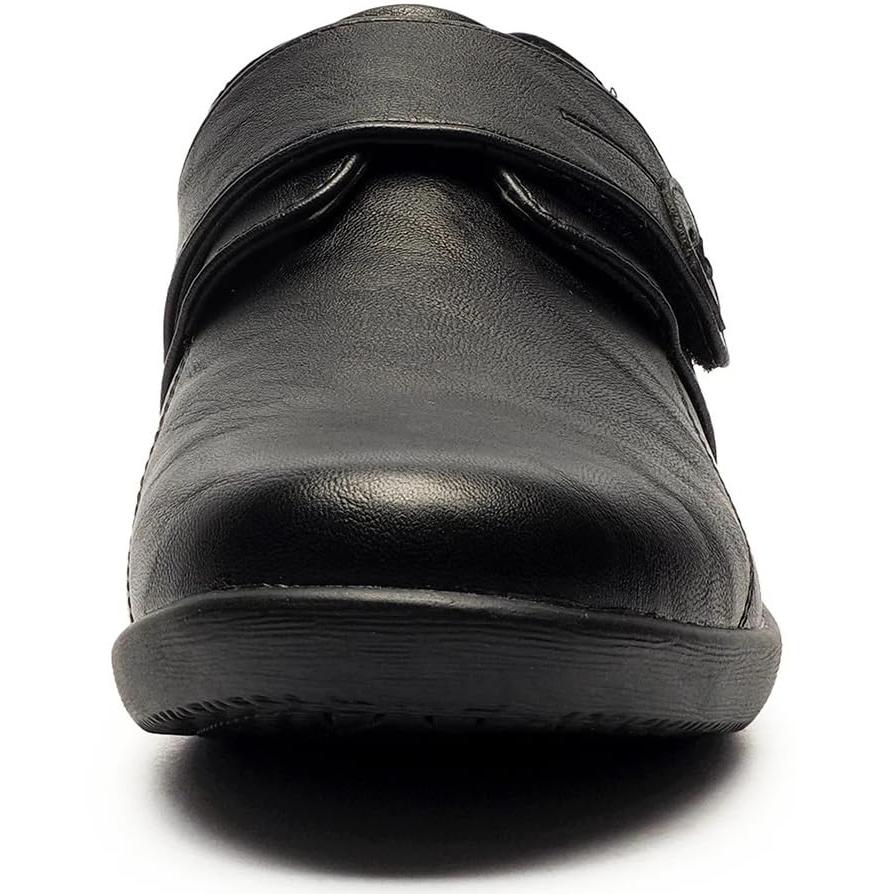 Miss Shoes X Wide Single Bar Flats