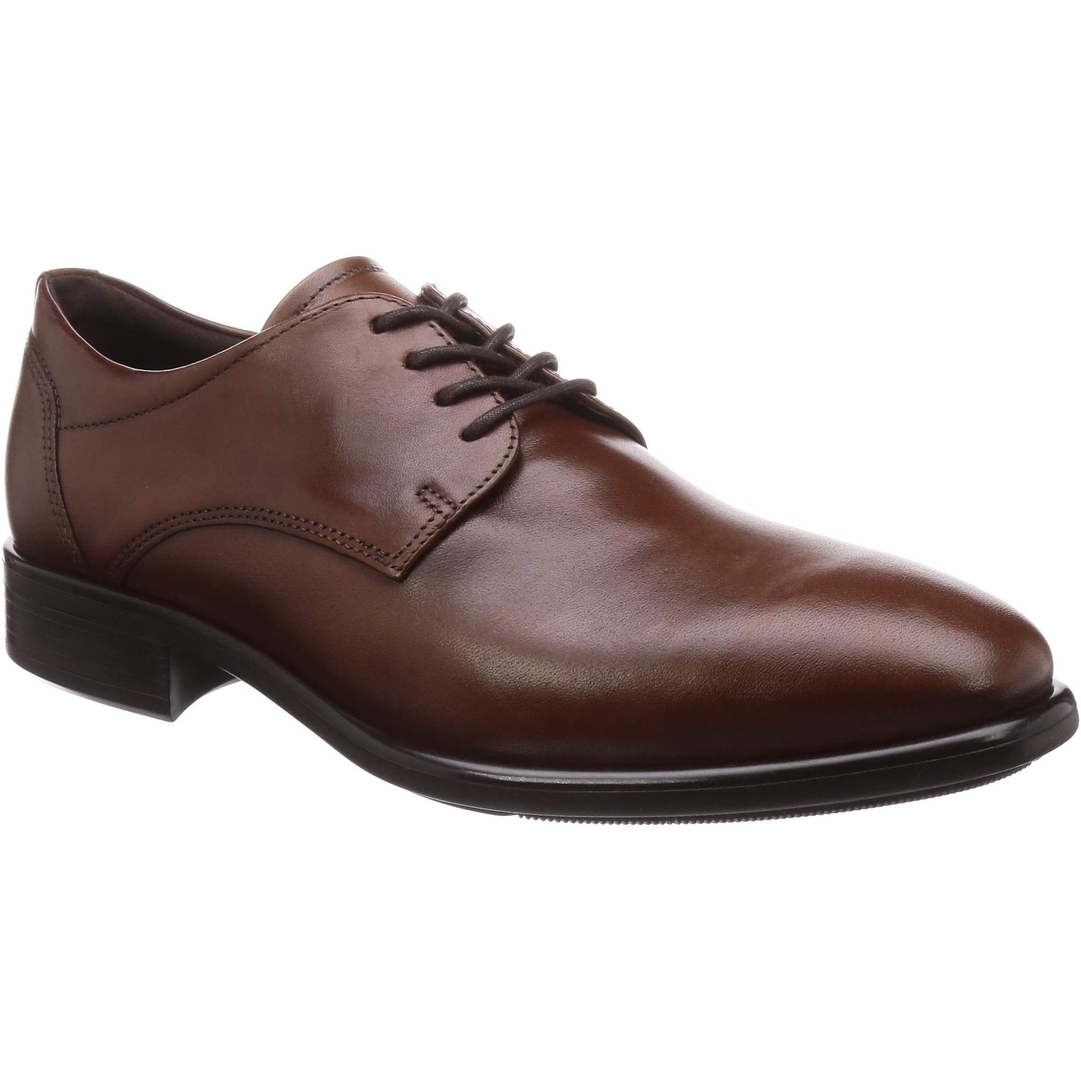 Ecco Citytray Plain Toe Tie Trainers