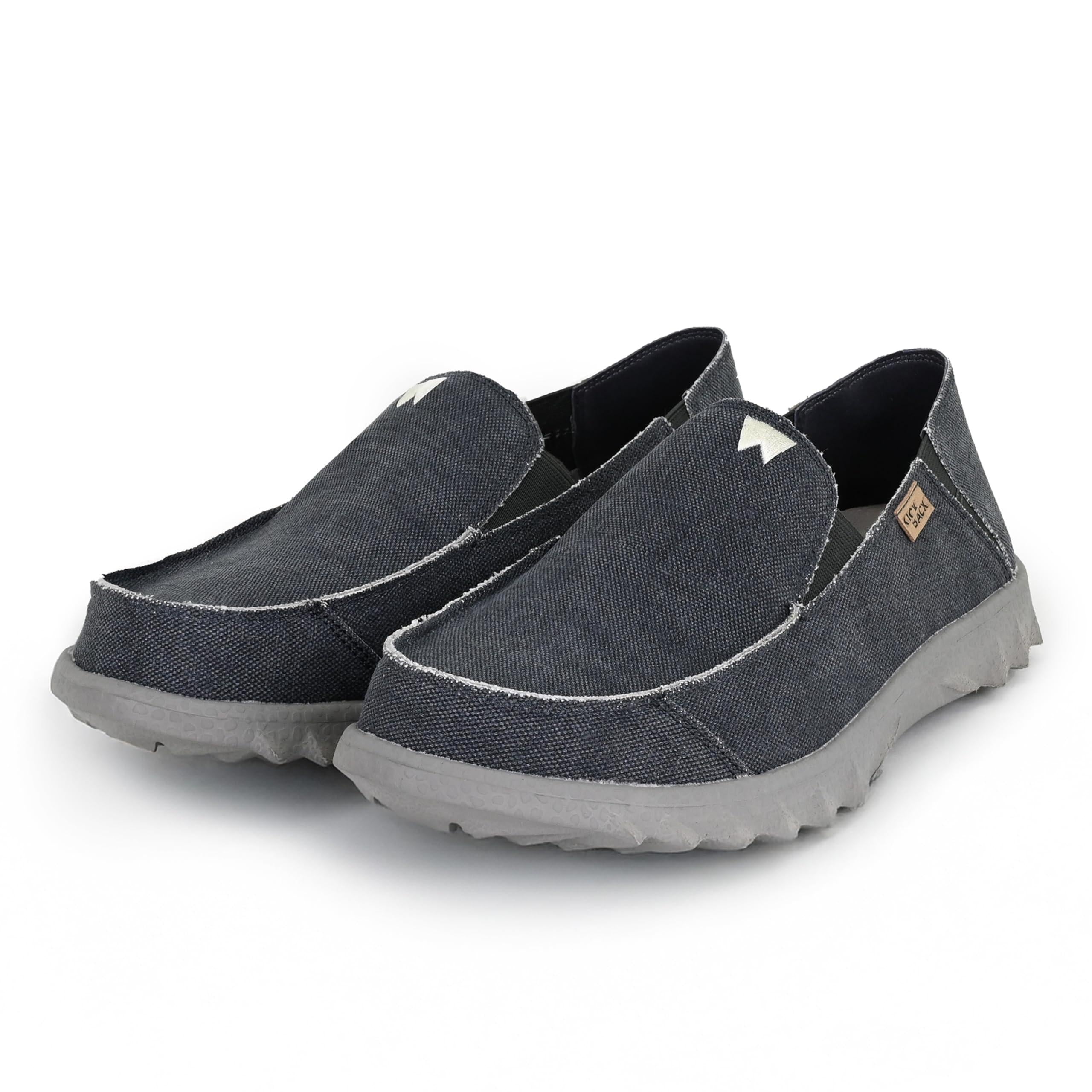 Kickback Couch Classic Men's Slip-On or Slide in Canvas Loafers Shoes
