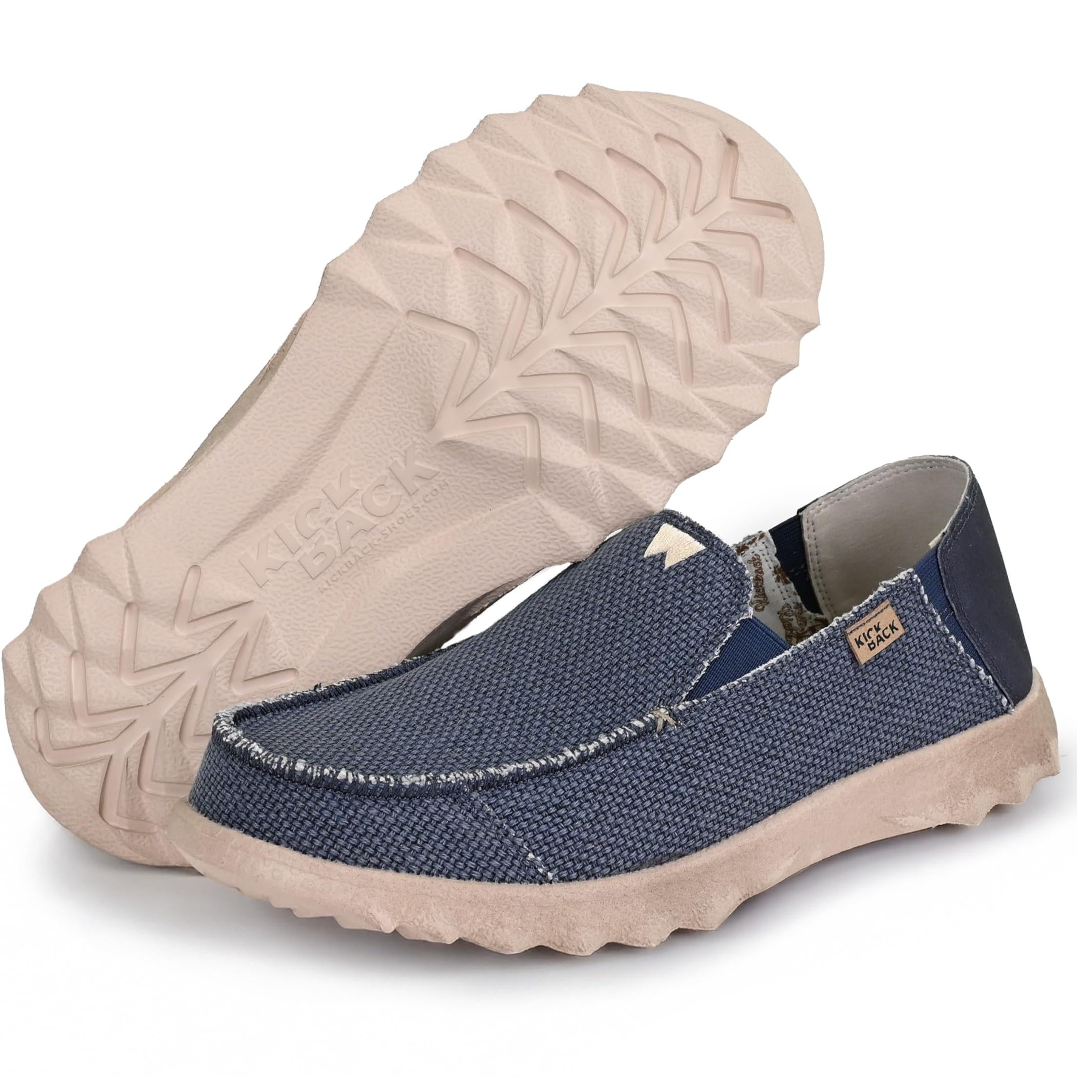 Kickback Couch Classic Men's Slip-On or Slide in Canvas Loafers Shoes