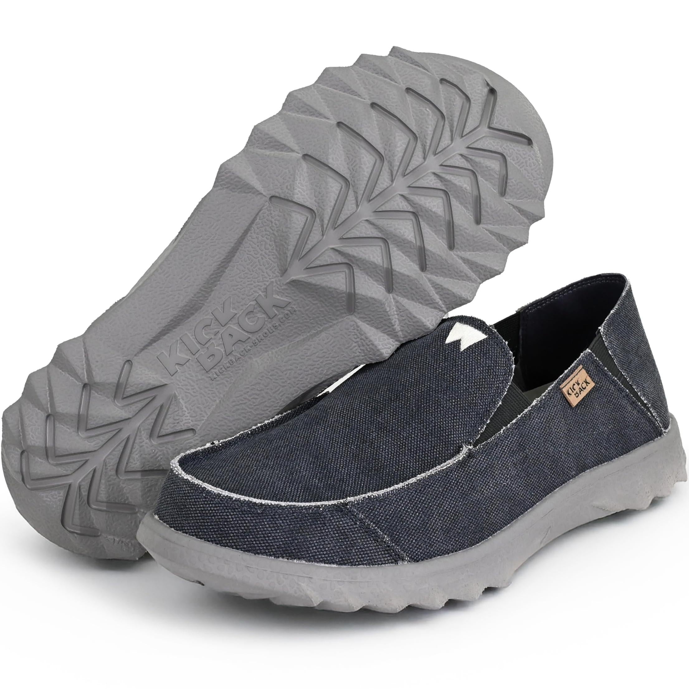 Kickback Couch Classic Men's Slip-On or Slide in Canvas Loafers Shoes