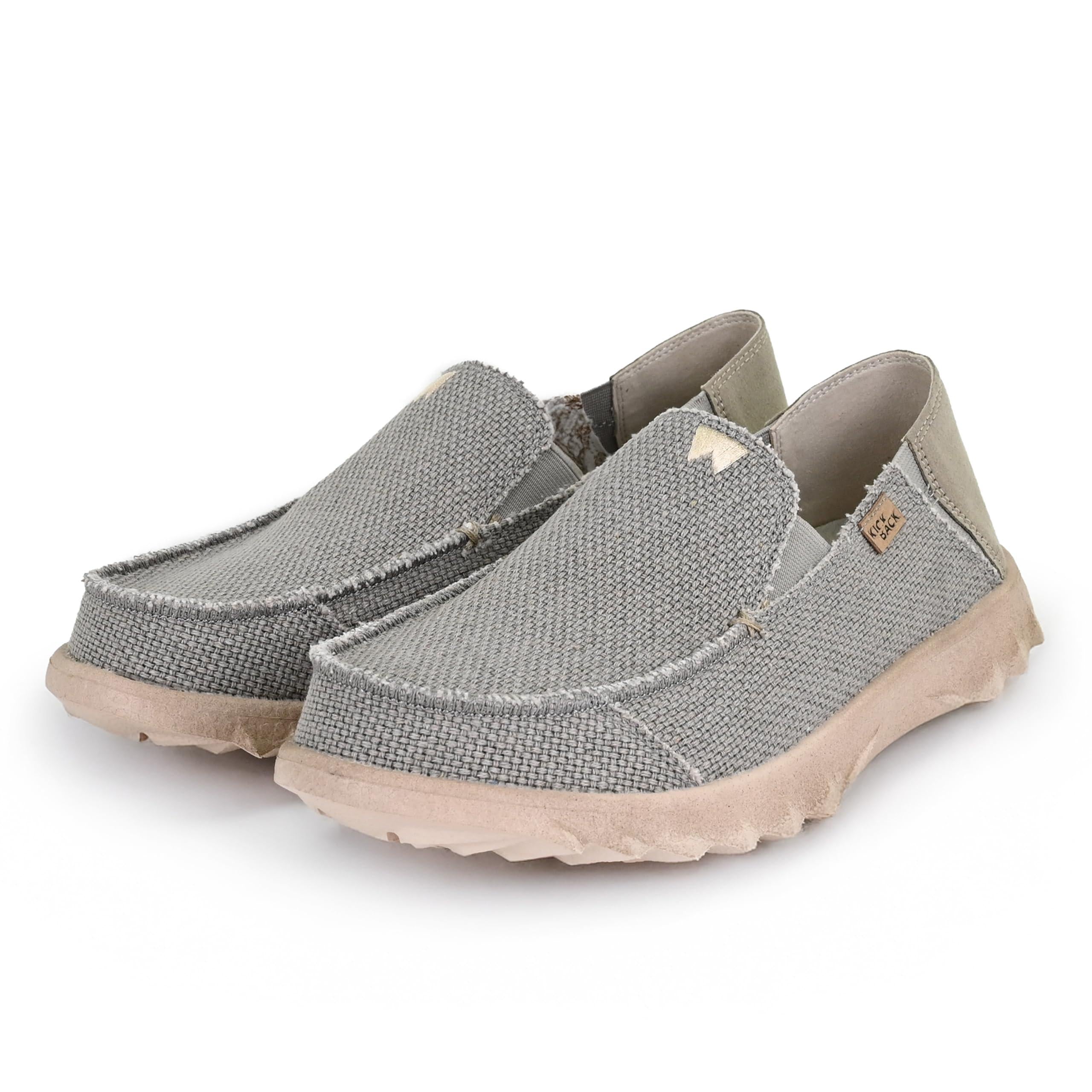 Kickback Couch Classic Men's Slip-On or Slide in Canvas Loafers Shoes
