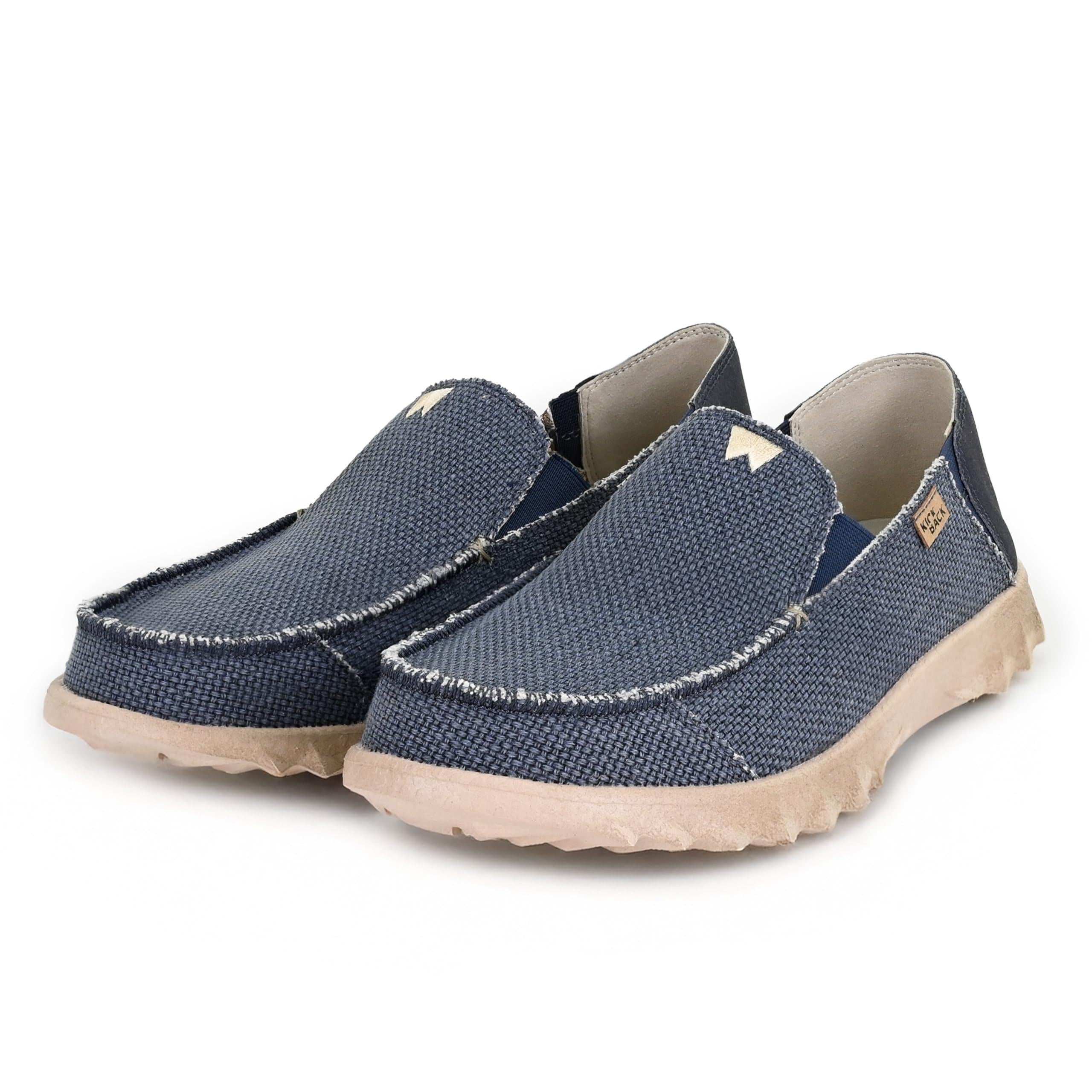 Kickback Couch Classic Men's Slip-On or Slide in Canvas Loafers Shoes