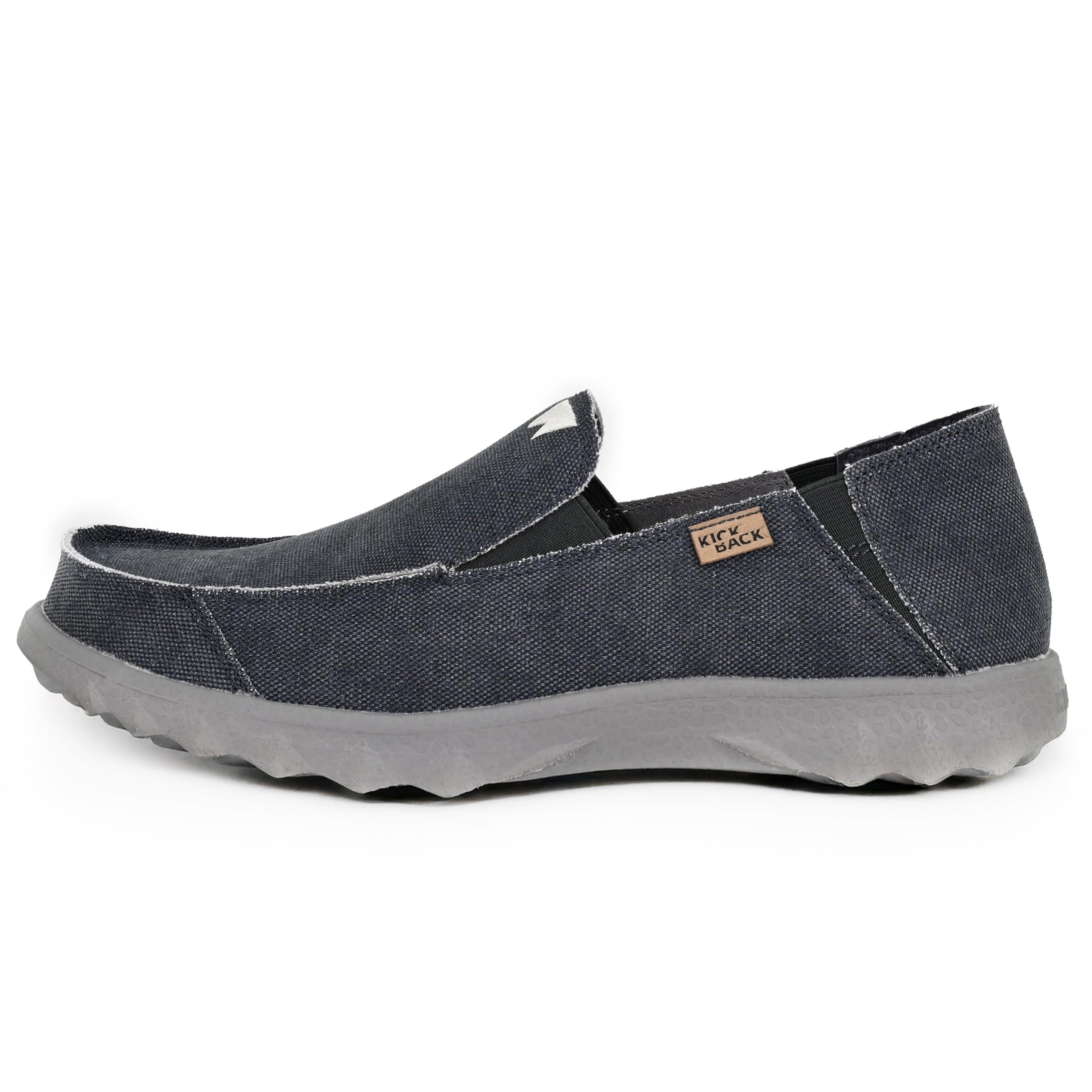 Kickback Couch Classic Men's Slip-On or Slide in Canvas Loafers Shoes