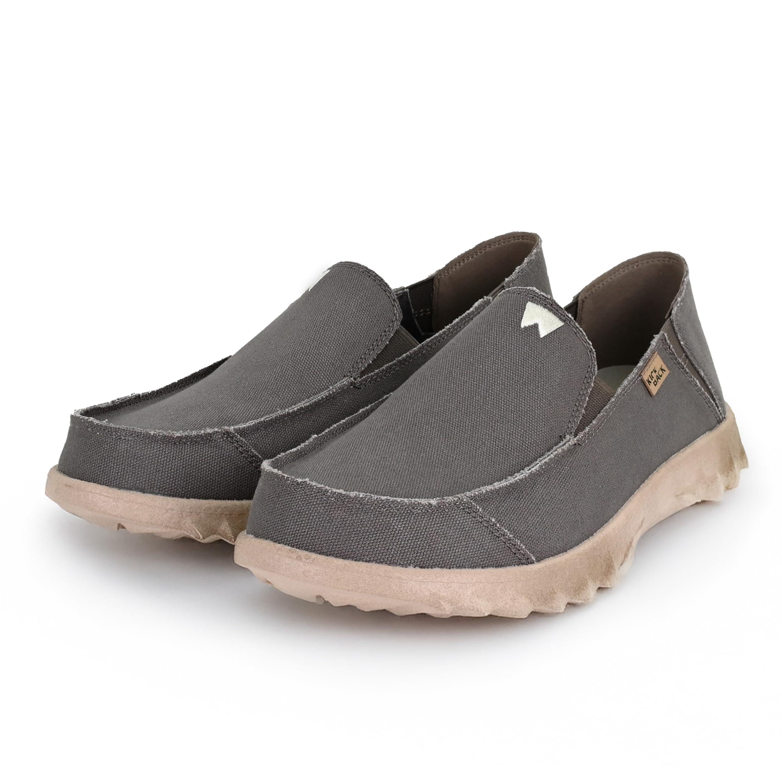 Kickback Couch Classic Men's Slip-On or Slide in Canvas Loafers Shoes