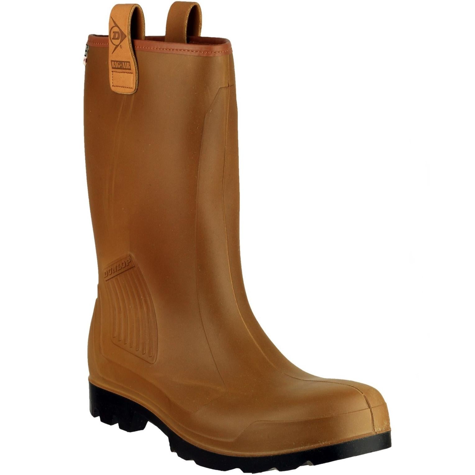 Dunlop Rig Air fur lined full safety wellington Boots