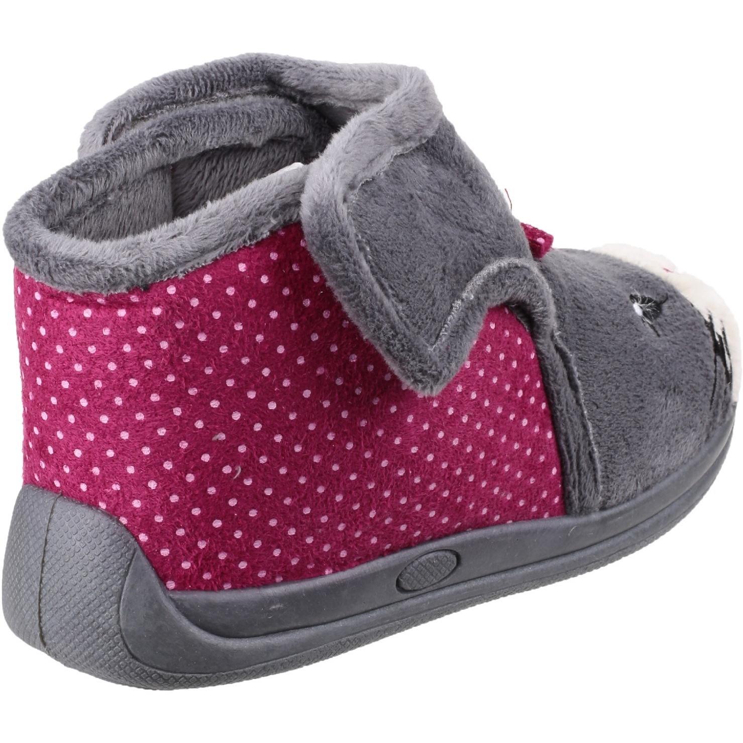 Mirak Kitty Touch Fastening Bootie Slipper