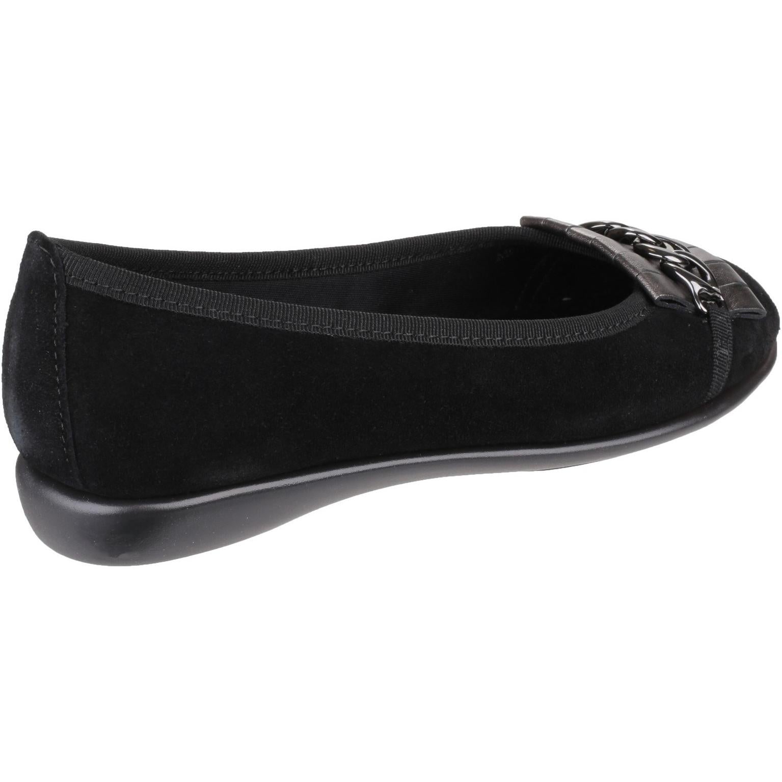 The Flexx Miss Chain Suede/Shadow Flats