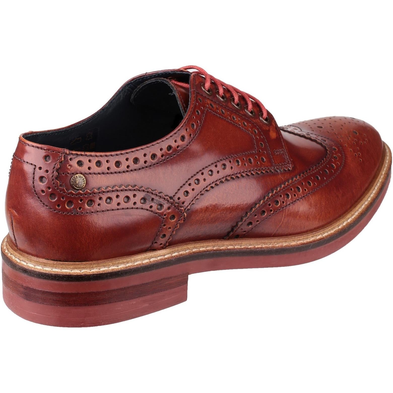 Base London Woburn Hi-Shine Brogue Shoe