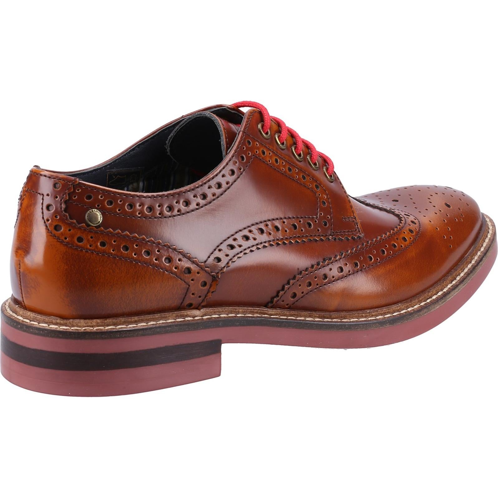 Base London Woburn Hi-Shine Brogue Shoe