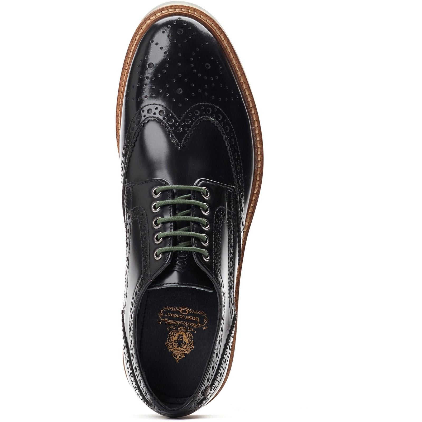 Base London Woburn Hi-Shine Brogue Shoe