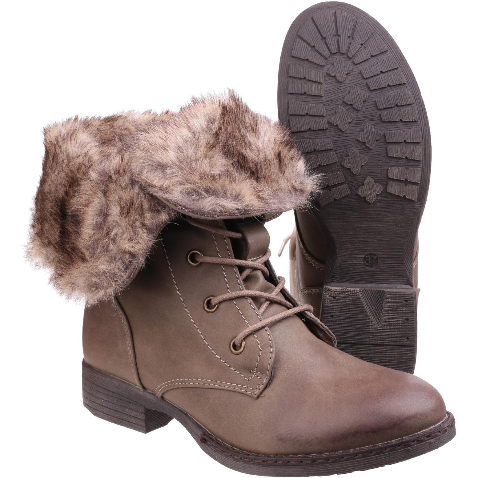 Divaz Leigh Lace Up Ankle Boot