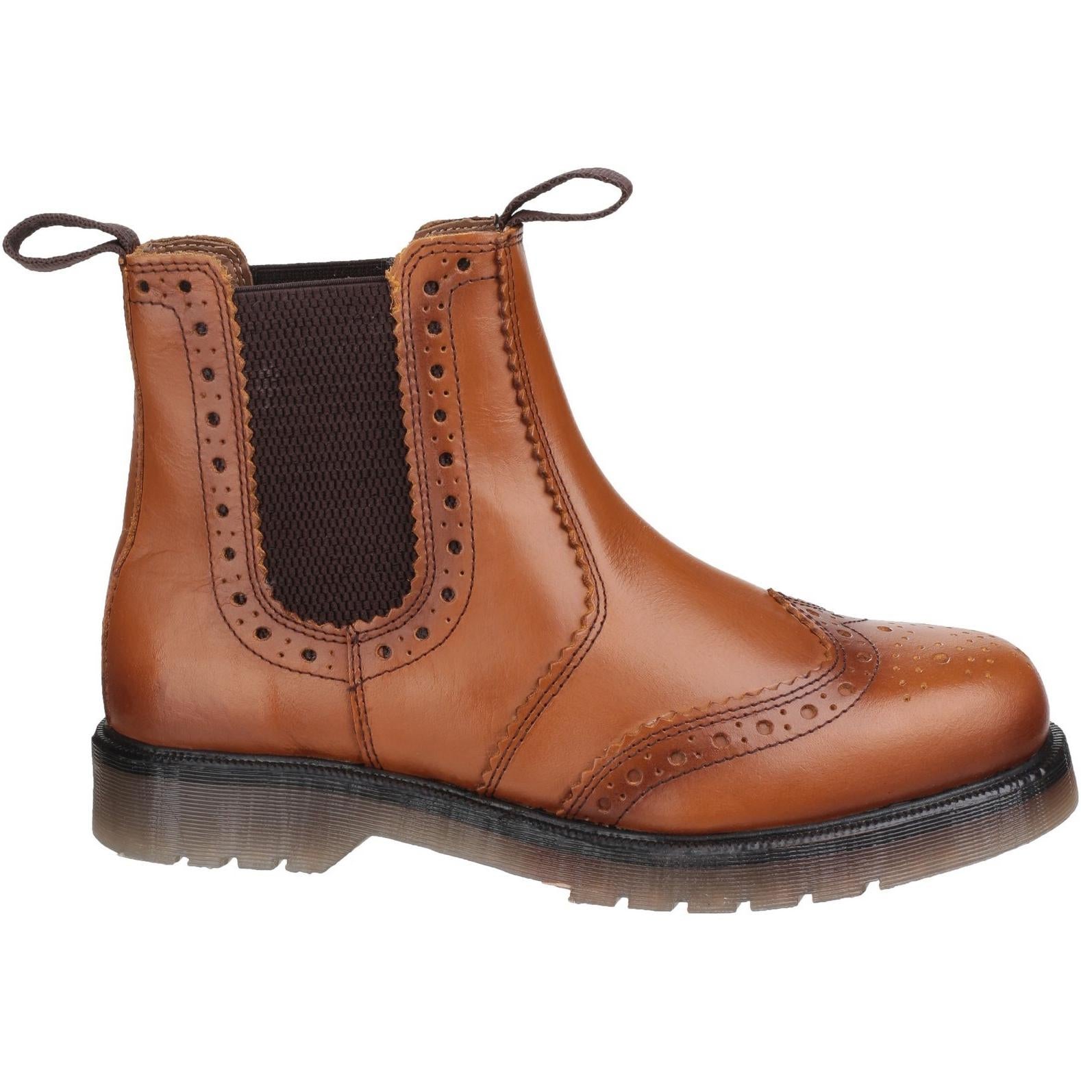 Amblers Dalby Pull On Brogue Boot