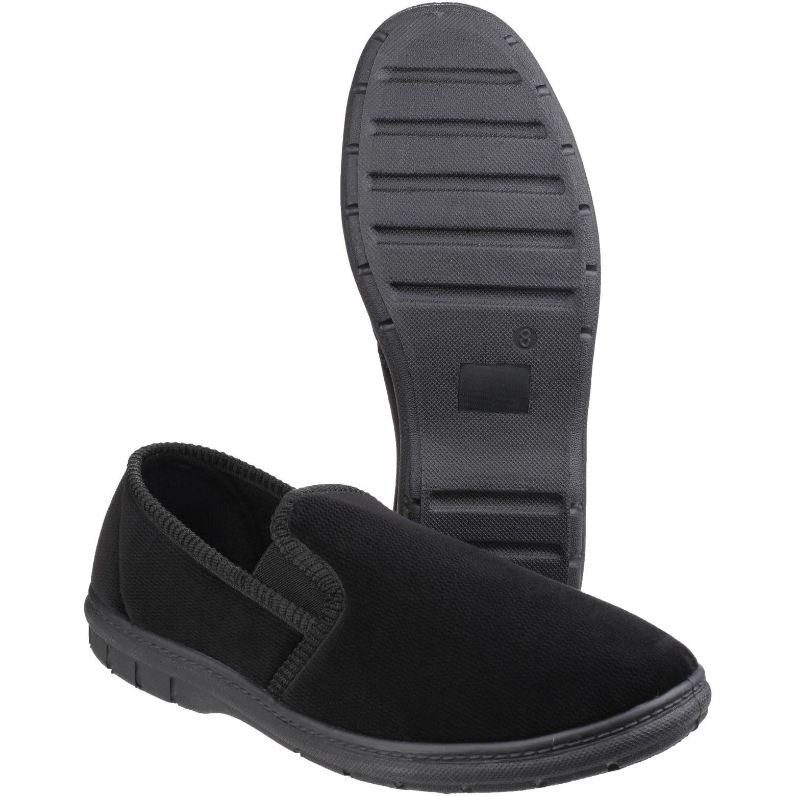 Fleet & Foster John Twin Gusset Memory Foam Slipper