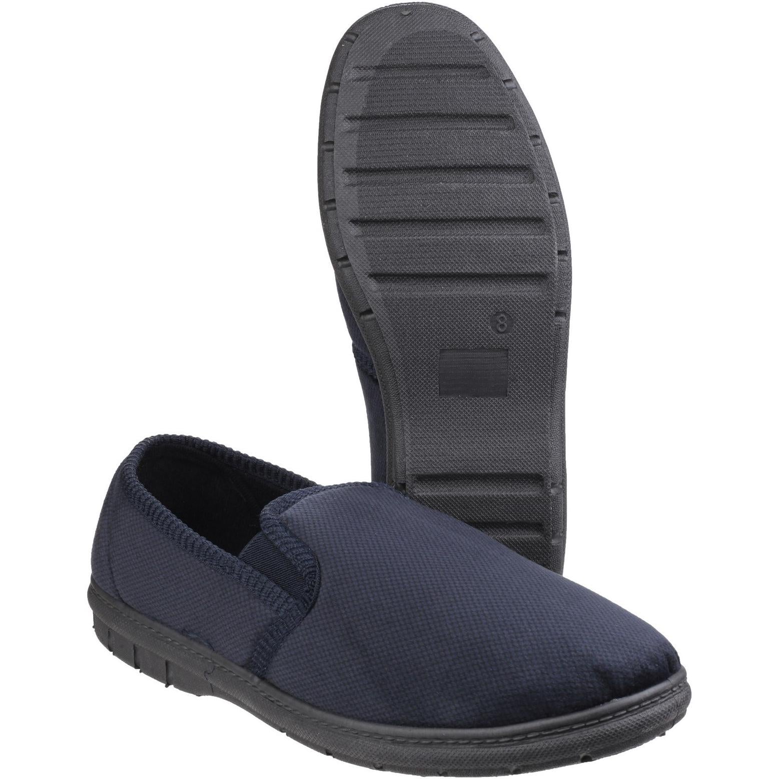 Fleet & Foster John Twin Gusset Memory Foam Slipper