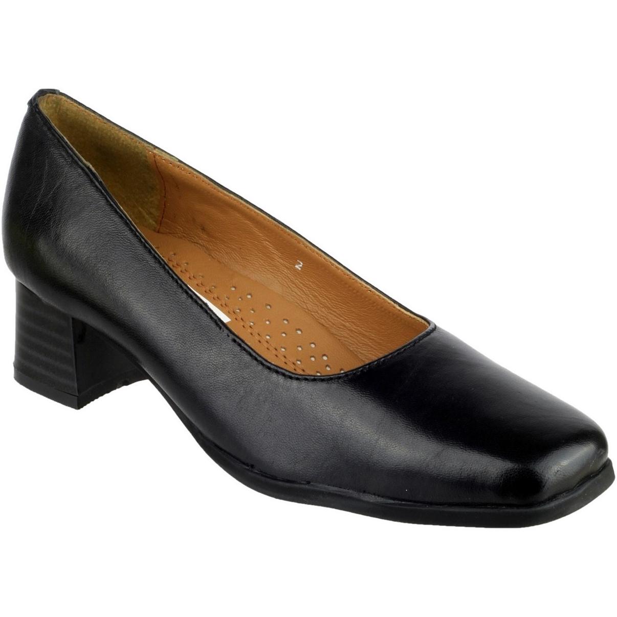 Amblers Walford Ladies Leather Court Heels