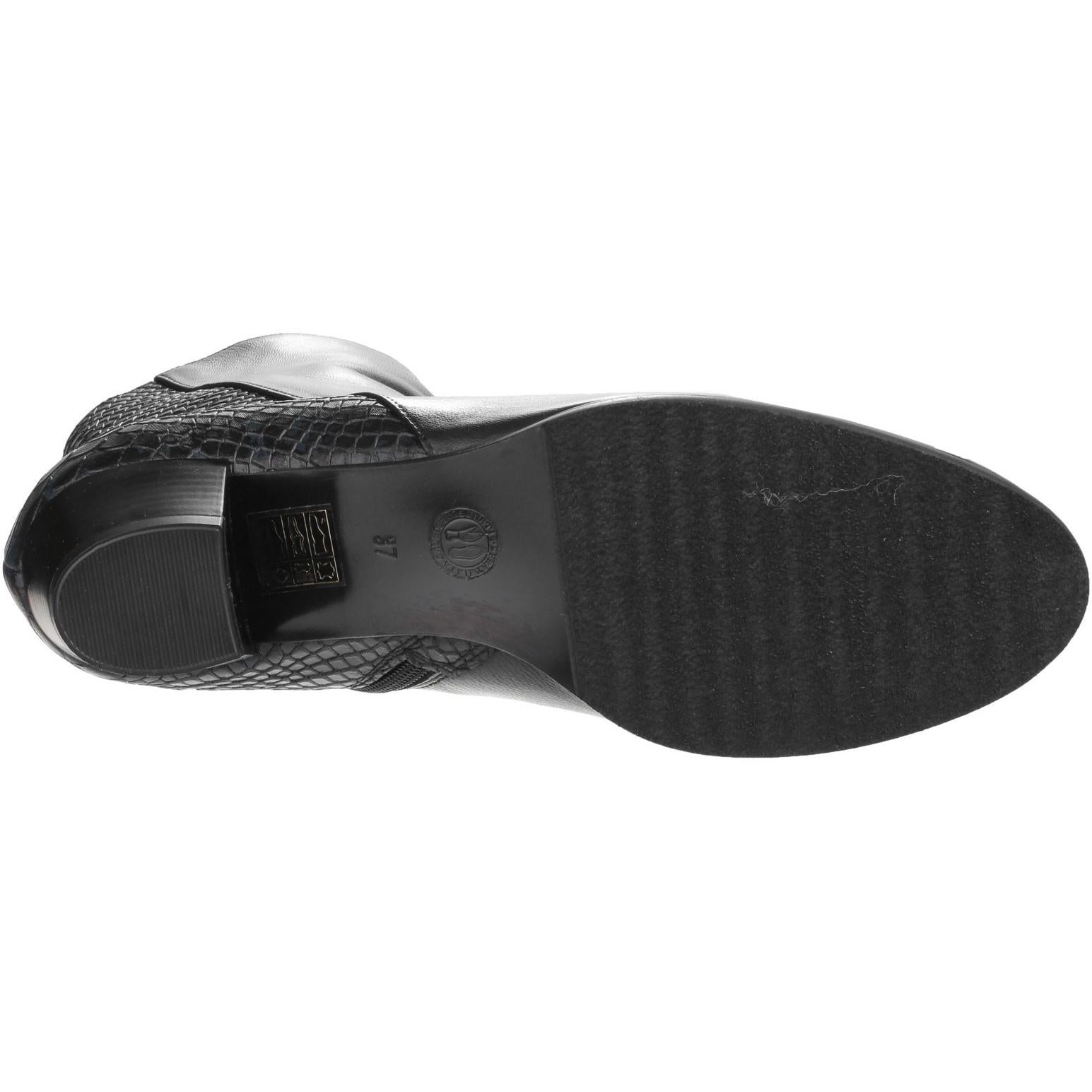 Riva Armadillo Pitone Leather Zip up Ankle Boot