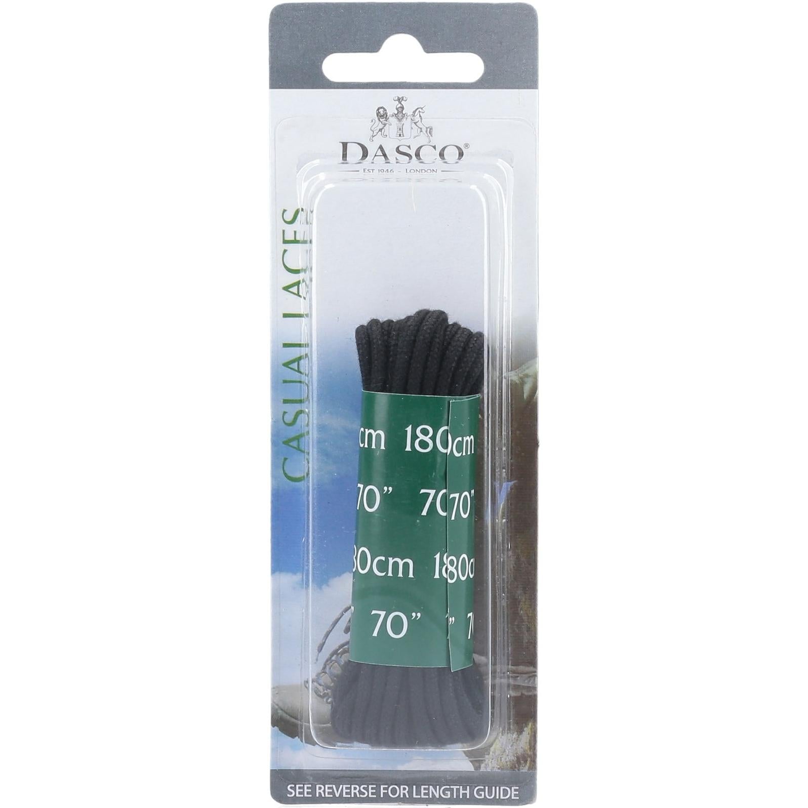 Dasco 180cm Round Boot Lace 6 Pack