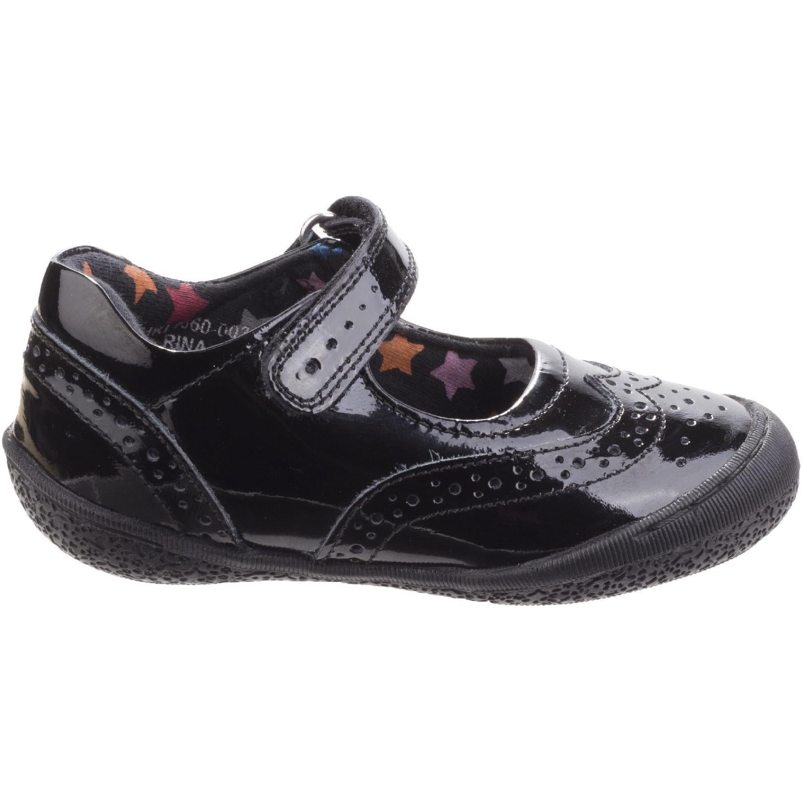 Hush Puppies Rina Junior Patent School Shoe