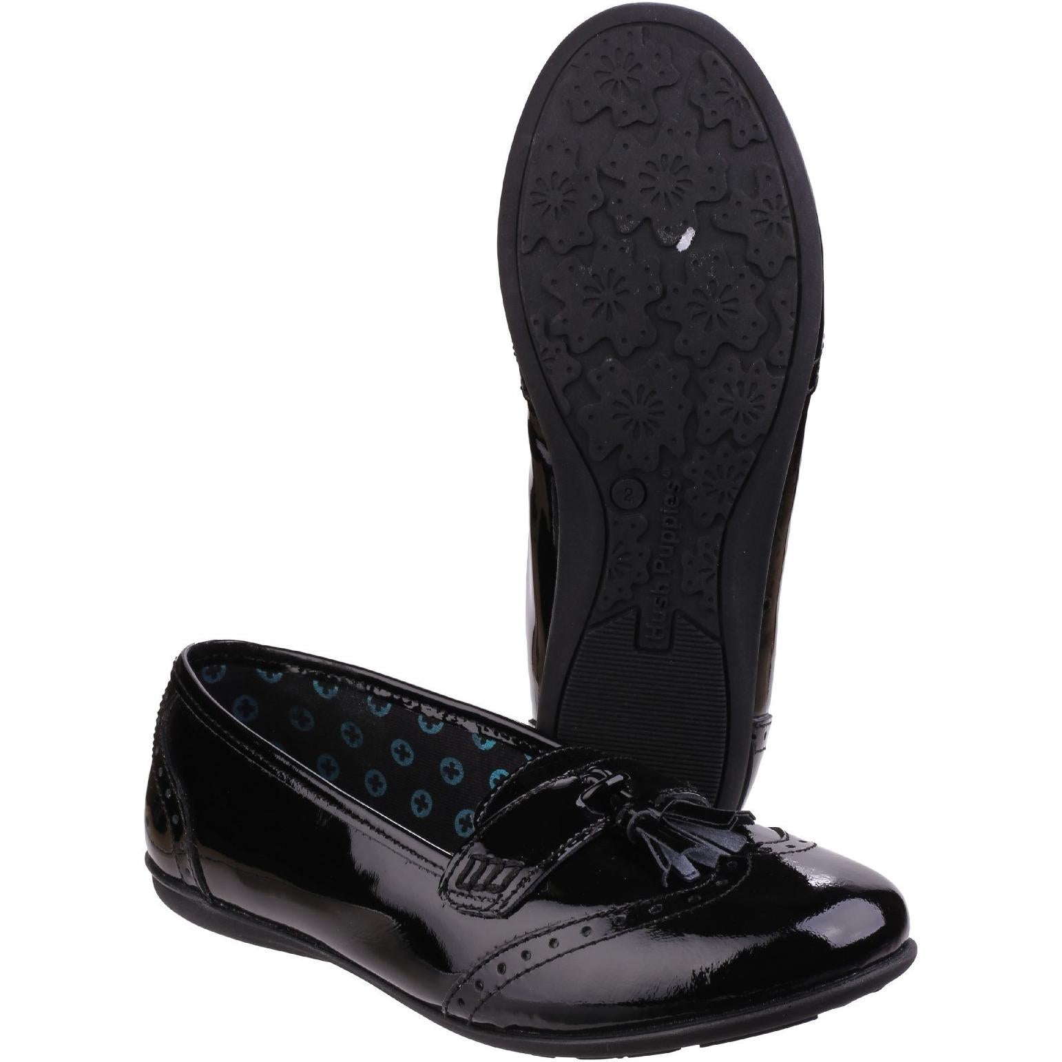 Hush Puppies Esme Junior Patent School Shoe