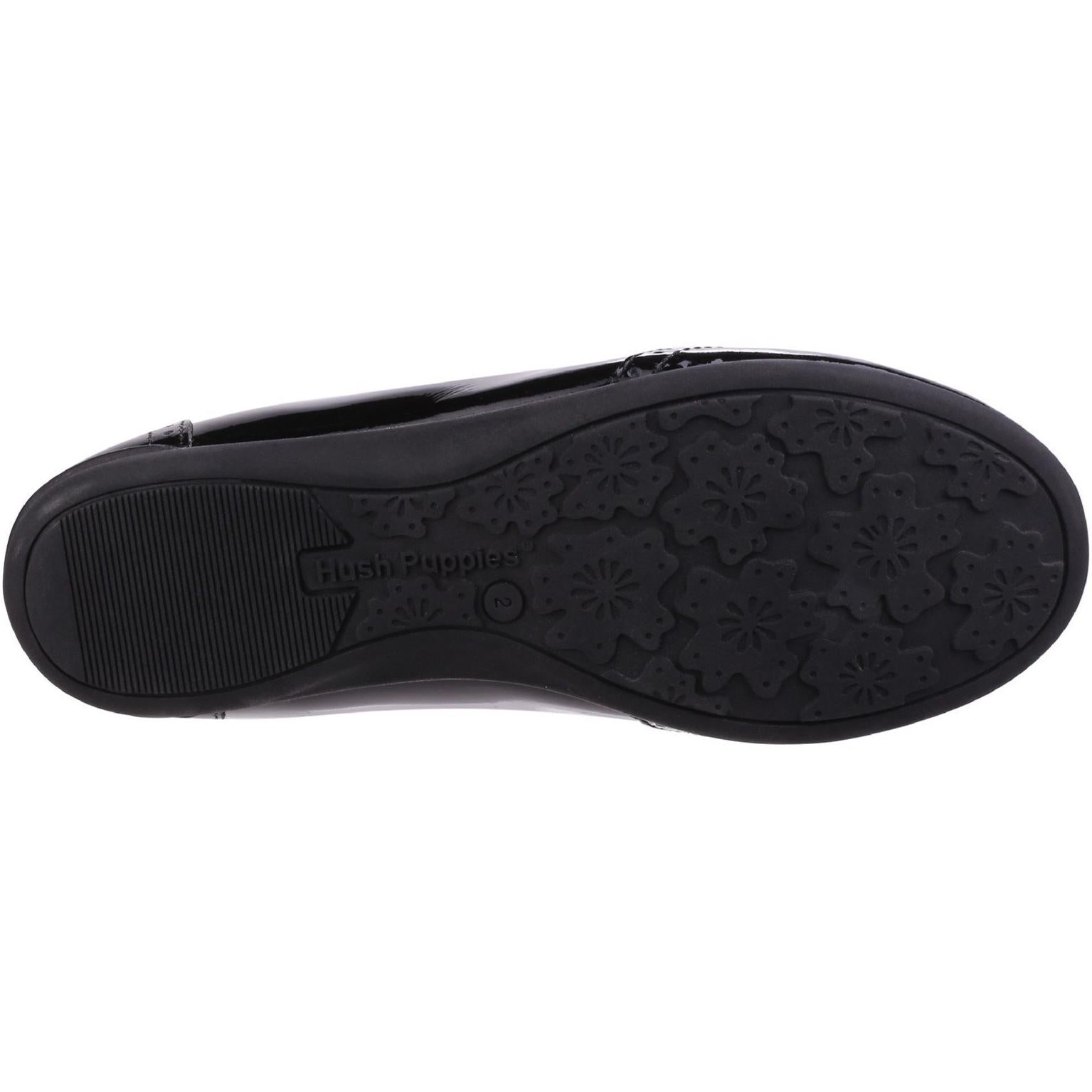 Hush Puppies Esme Junior Patent School Shoe