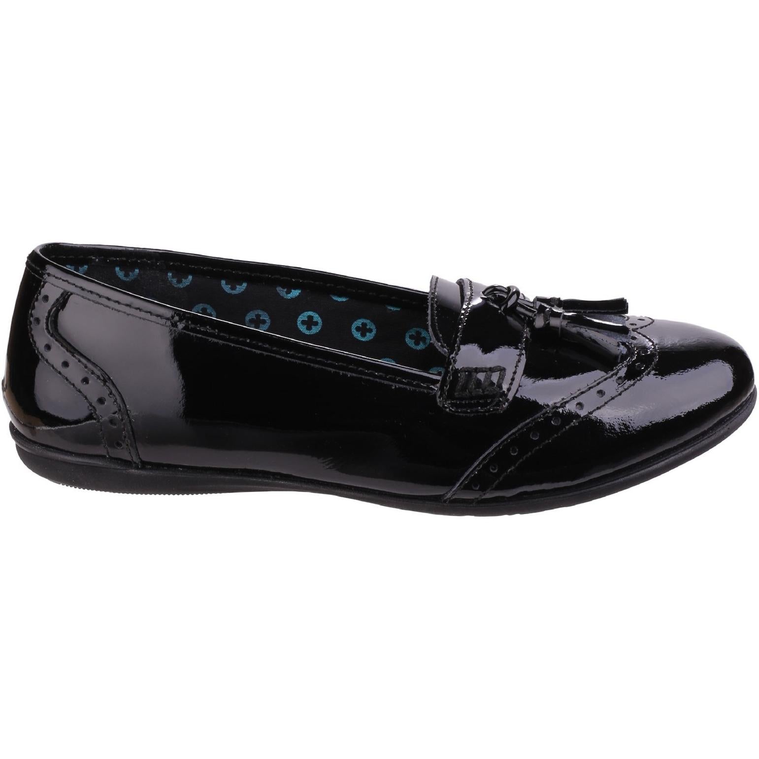 Hush Puppies Esme Junior Patent School Shoe