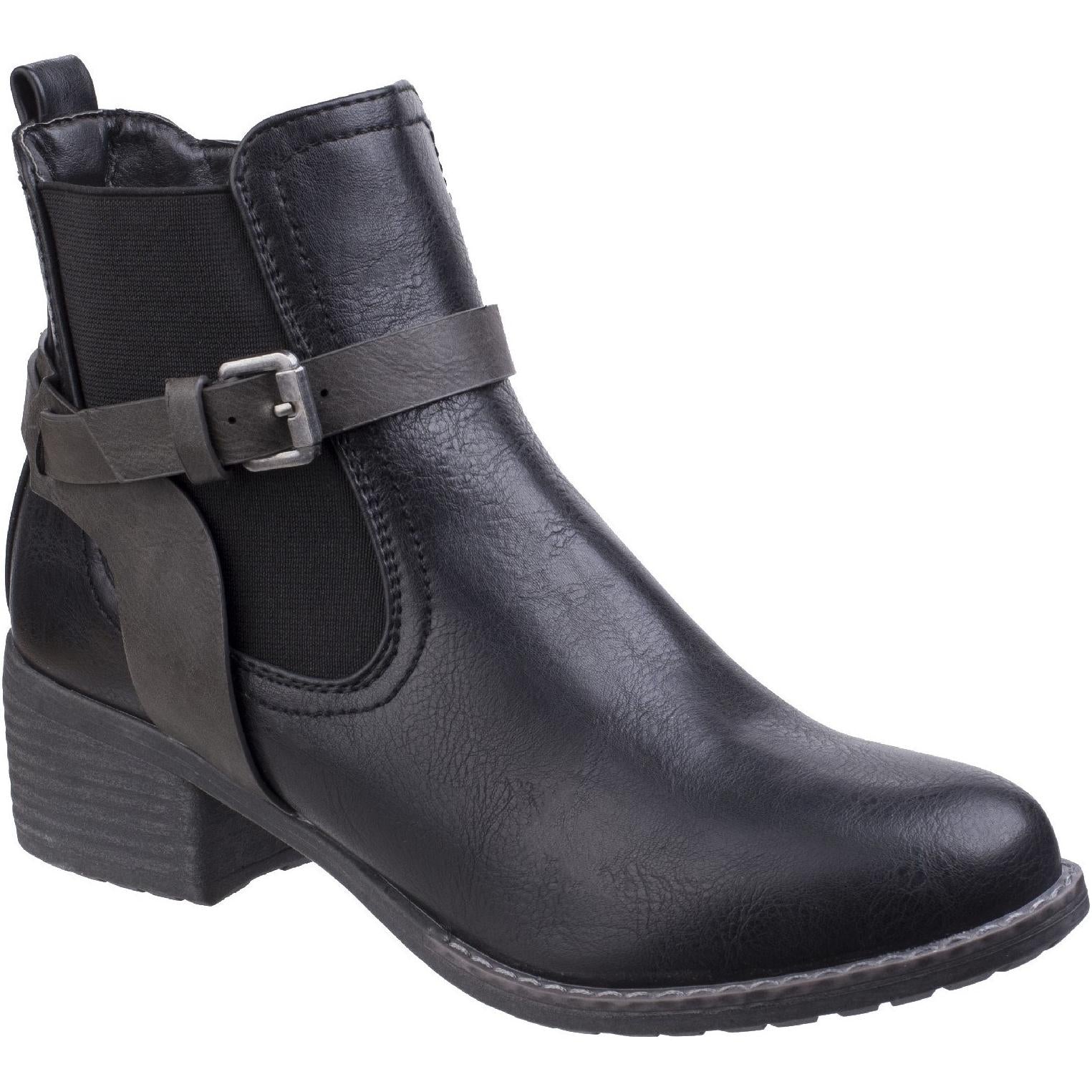 Divaz Ivana Block Heel Ankle Boot