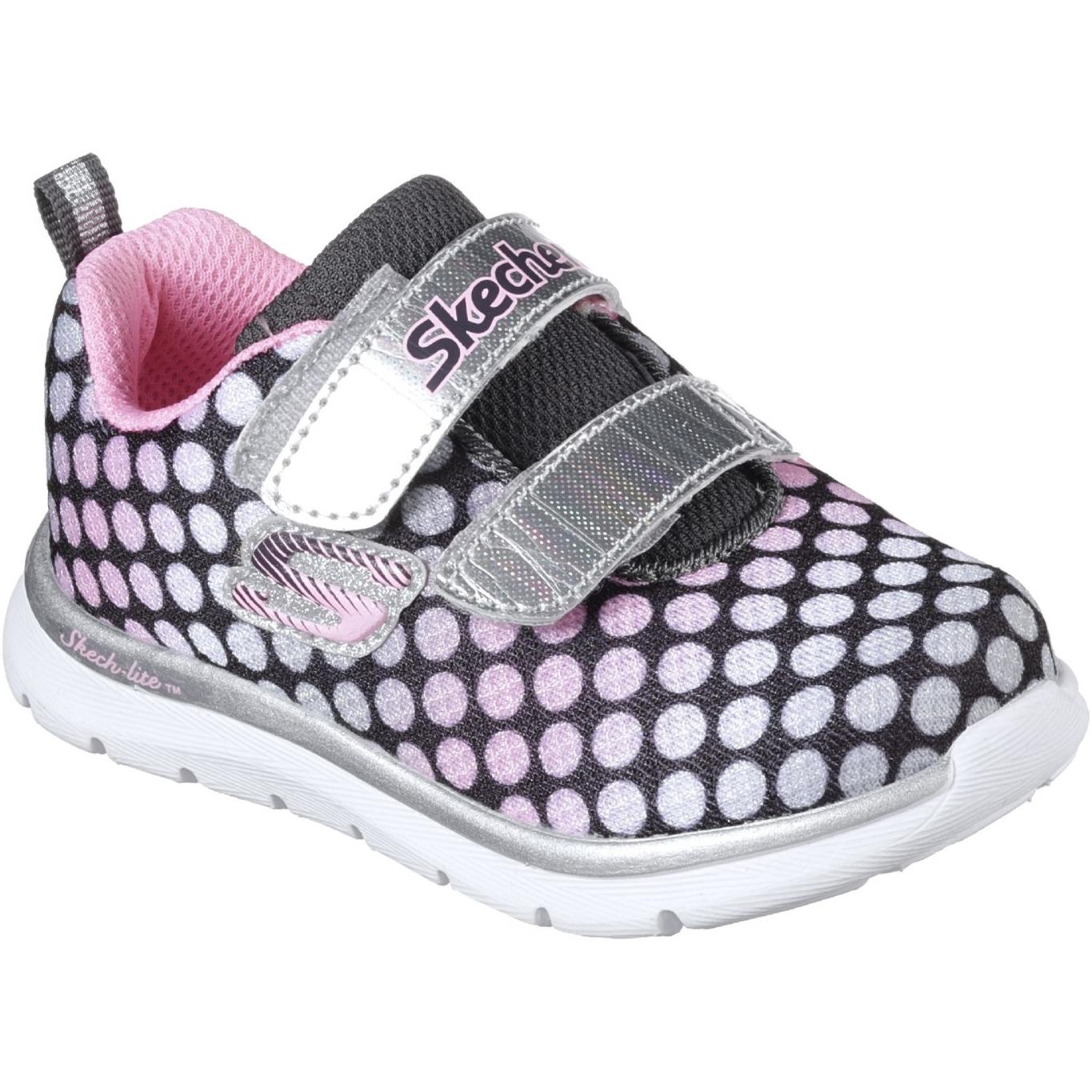 Skechers Skech-Lite Lil' Dots Touch Fastening Trainer