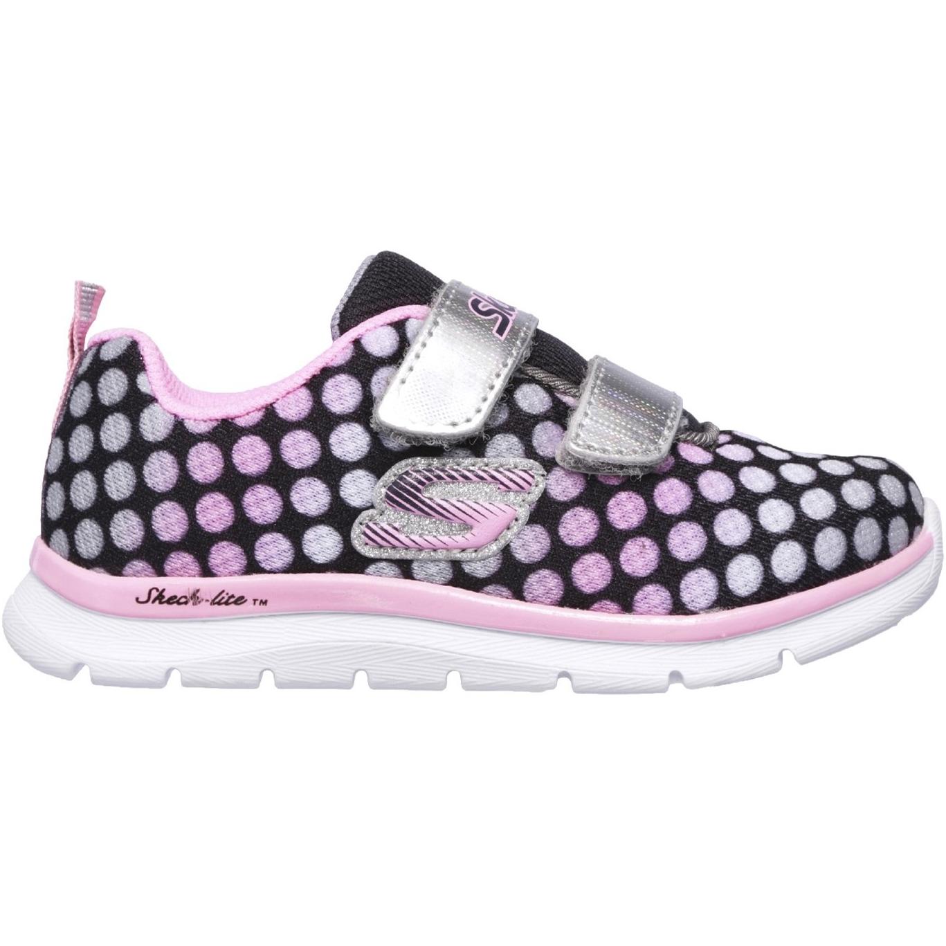 Skechers Skech-Lite Lil' Dots Touch Fastening Trainer