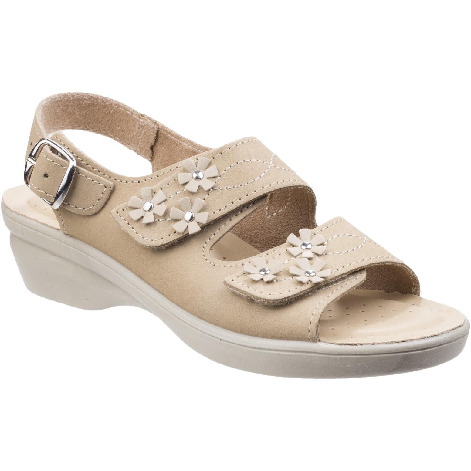 Fleet & Foster Amaretto Women's Touch Fastening Leather Sandal