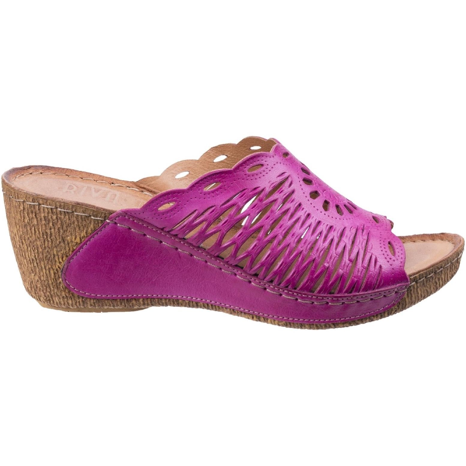 Riva Reggio High Wedge Mule Sandal