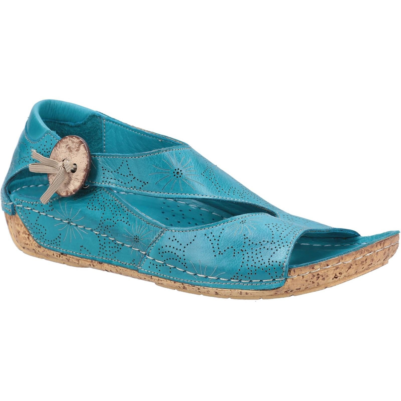 Riva Arlo Low Wedge Leather Sandal