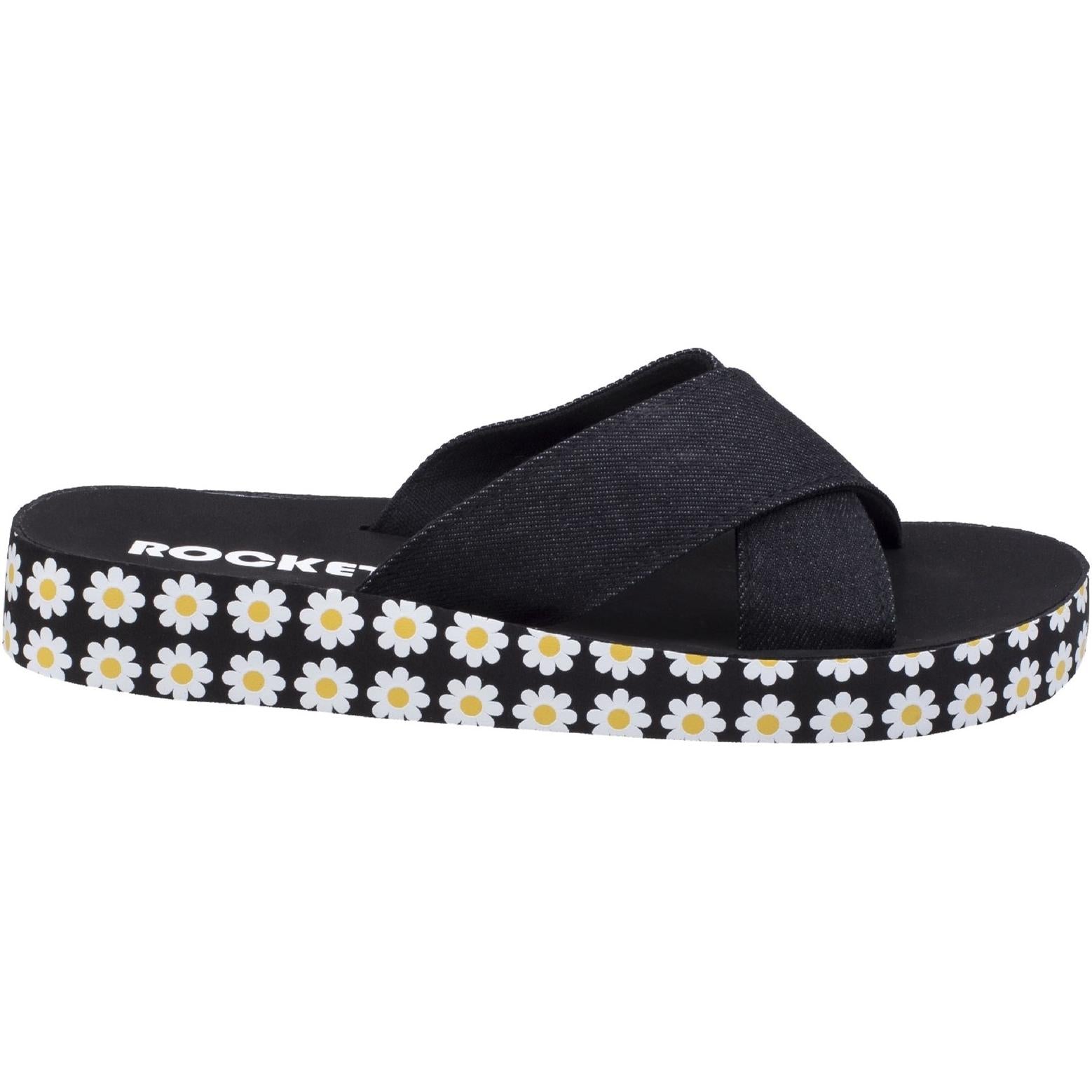 Rocket Dog Moon Washed Denim Slip On Sandal