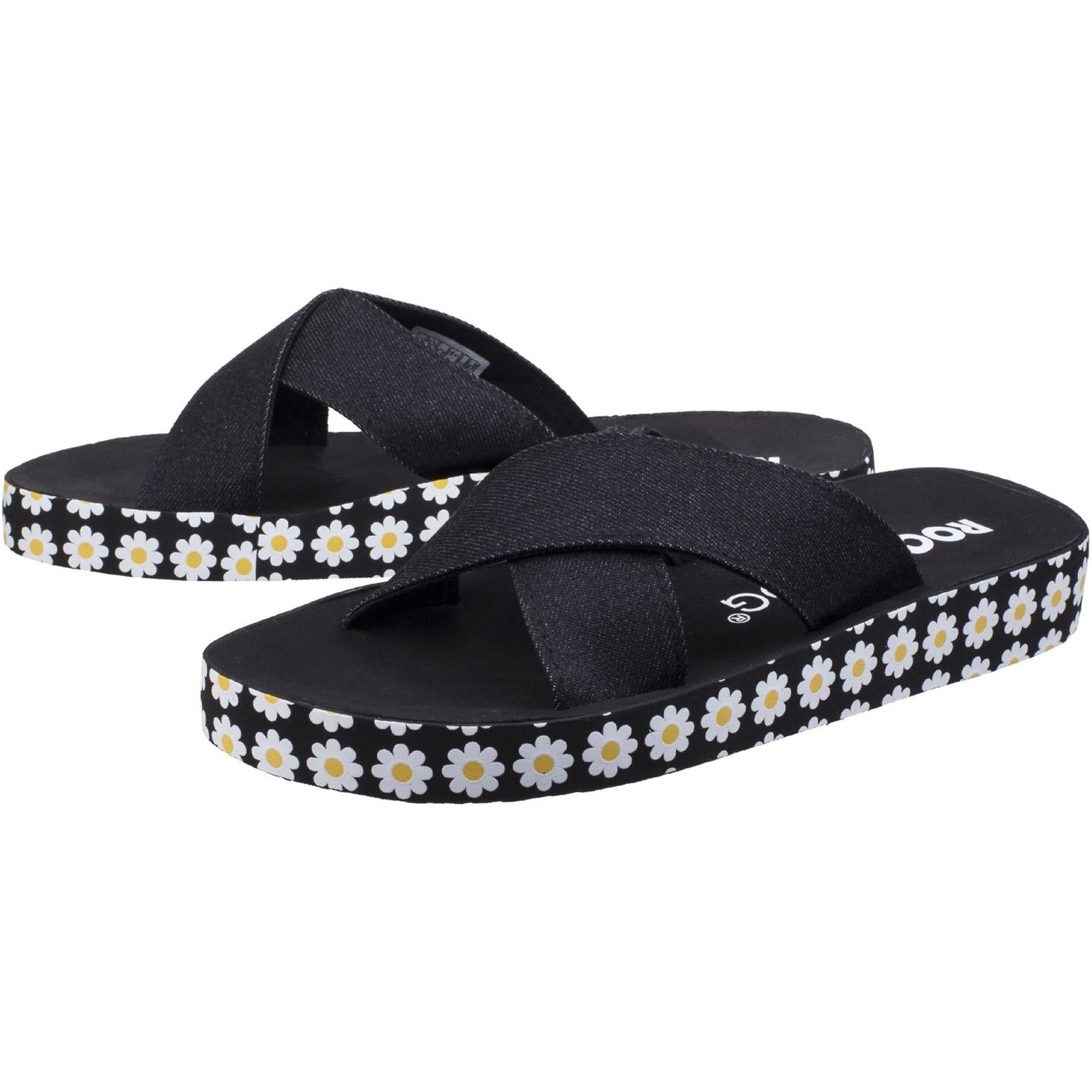 Rocket Dog Moon Washed Denim Slip On Sandal