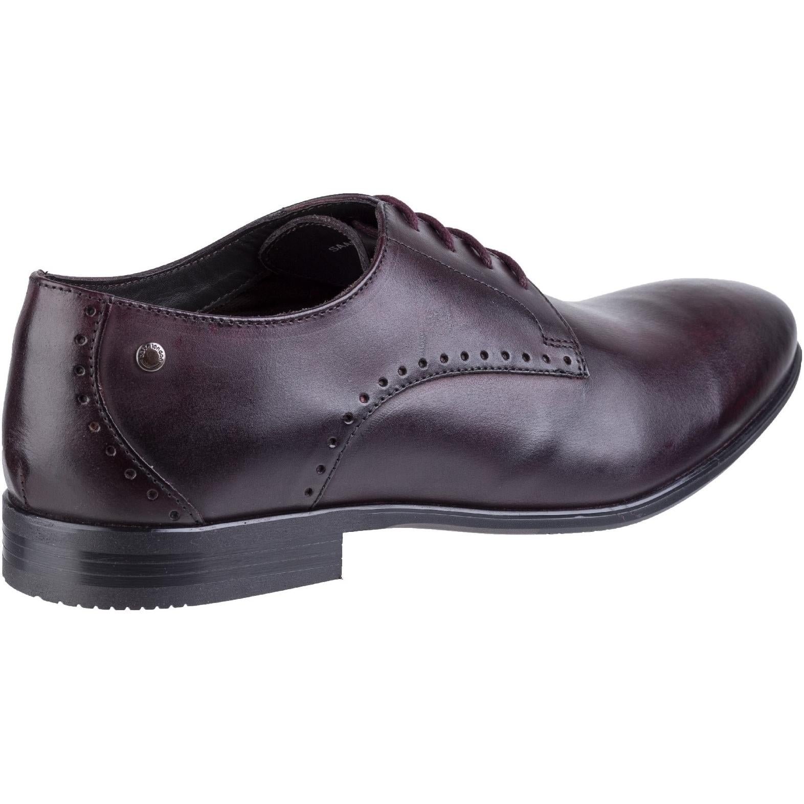 Base London Westbury Washed Plain Toe Derby Shoe