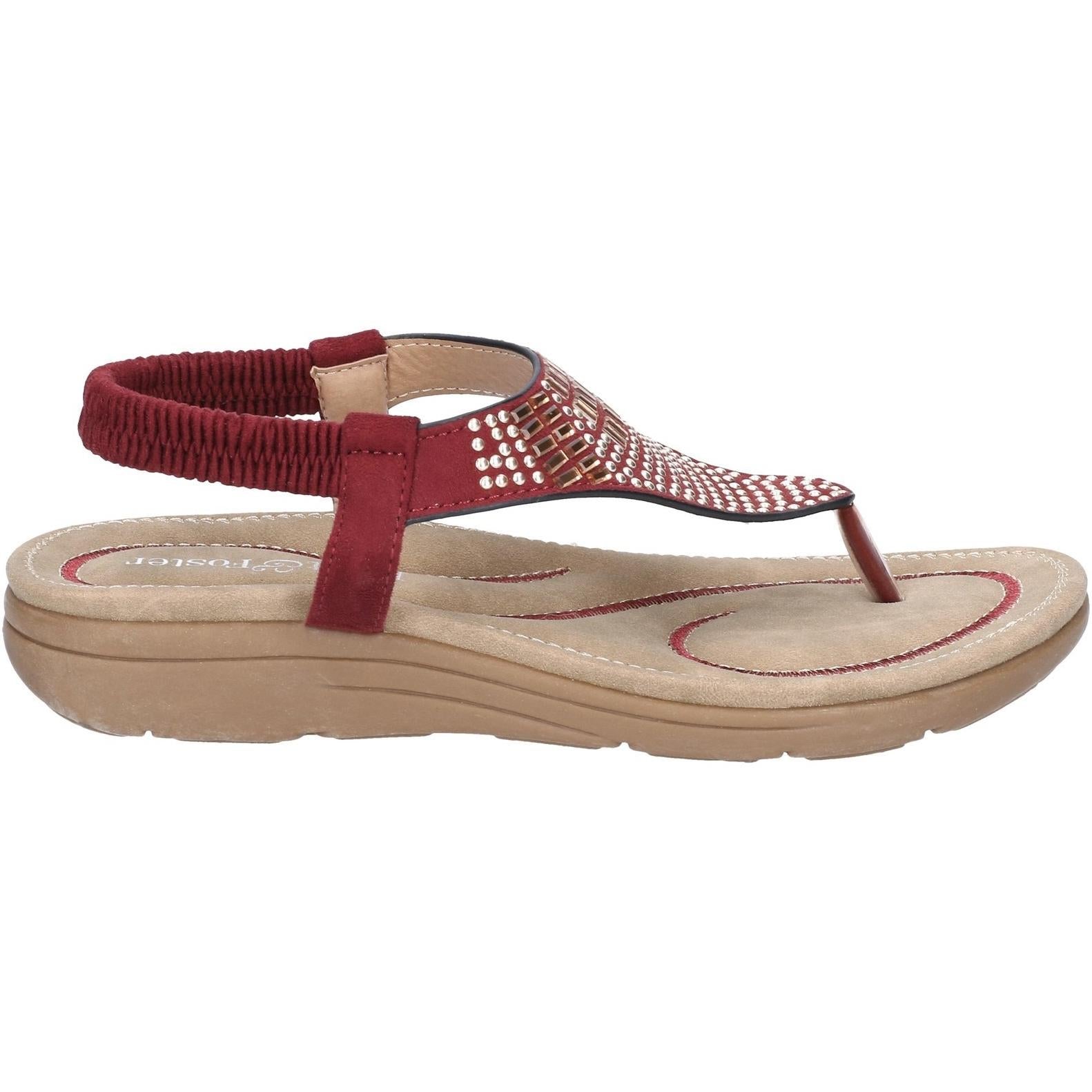 Fleet & Foster Mulberry Elastic Toe Post Sandal