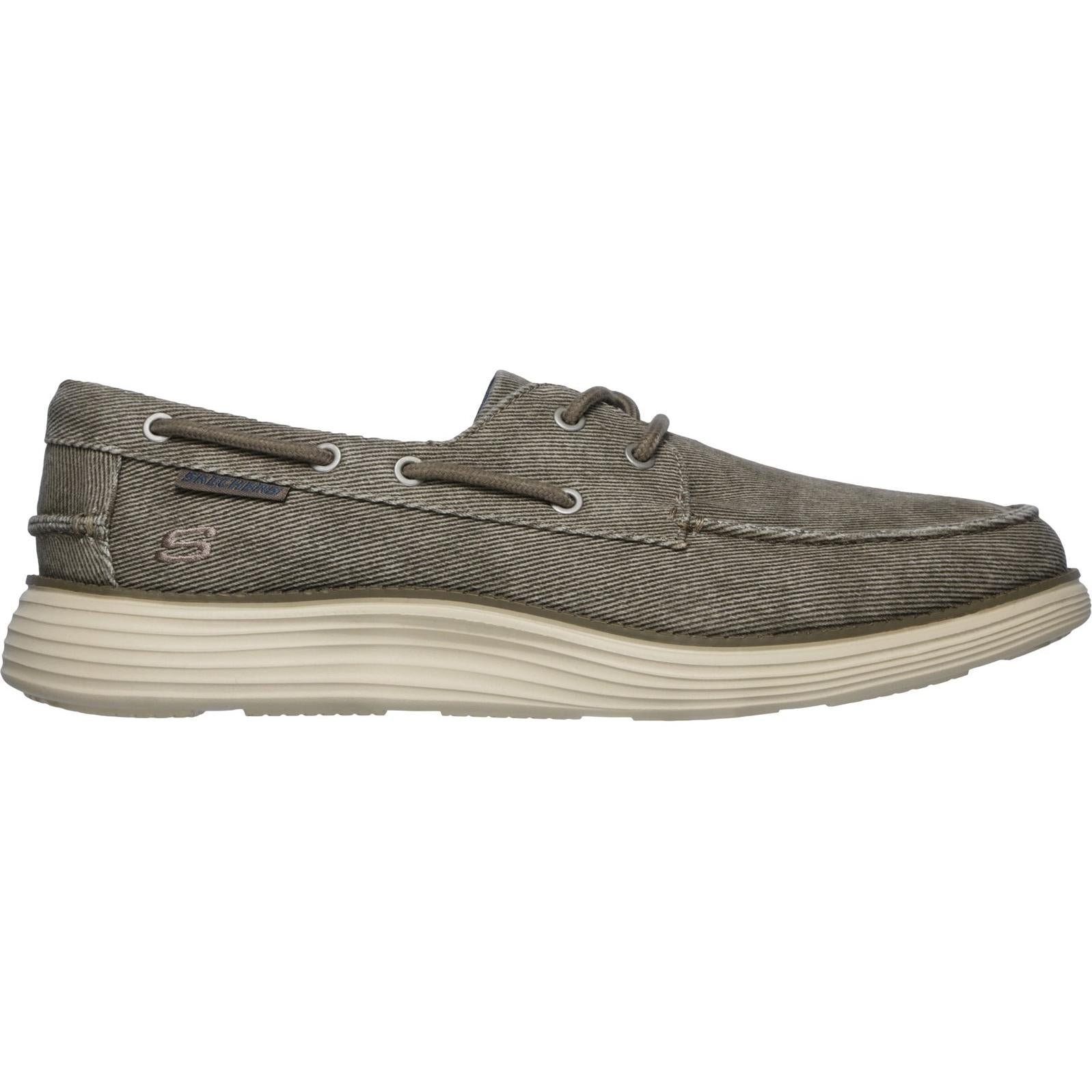 Skechers Status 2.0 Lorano Moc Toe Canvas Lace Up Shoe