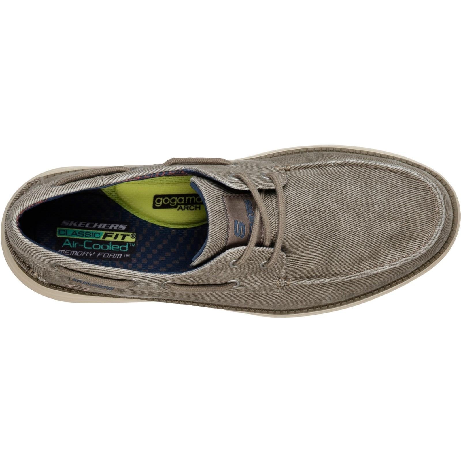 Skechers Status 2.0 Lorano Moc Toe Canvas Lace Up Shoe