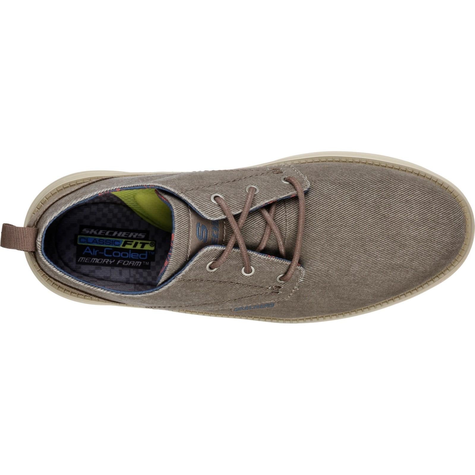 Skechers Status 2.0 - Pexton Low Profile Canvas Lace Up Shoe