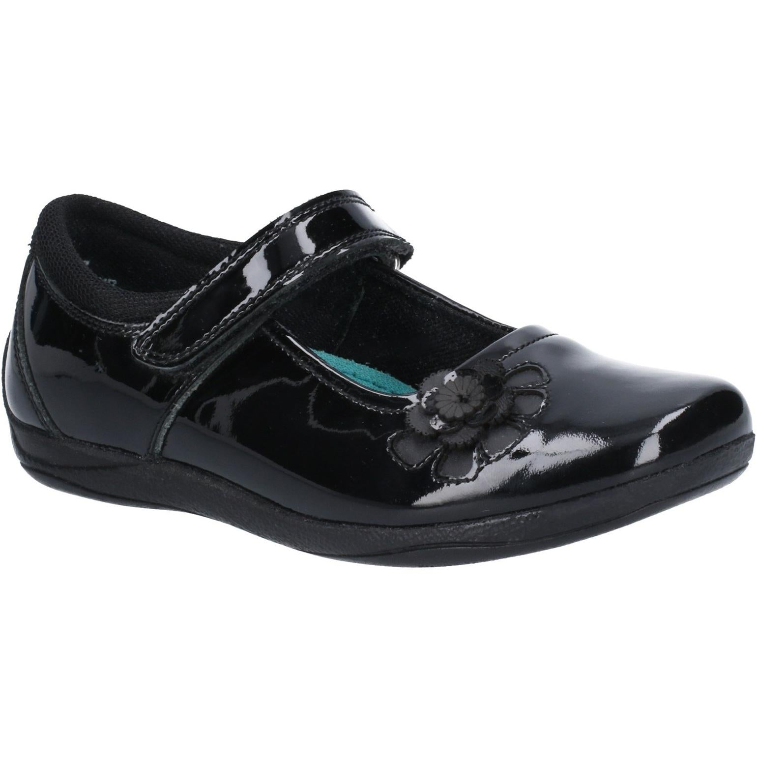 Hush Puppies Jessica Junior Patent School Shoe