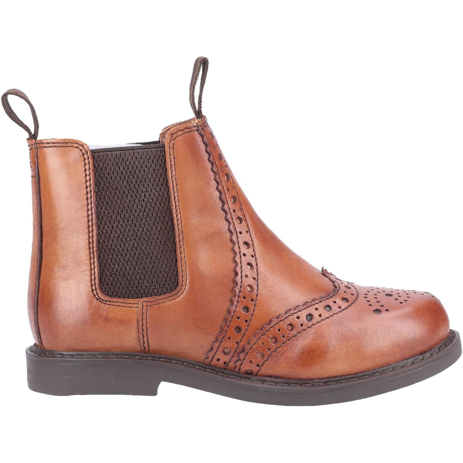 Cotswold Nympsfield Kids Brogue Pull On Chelsea Boots