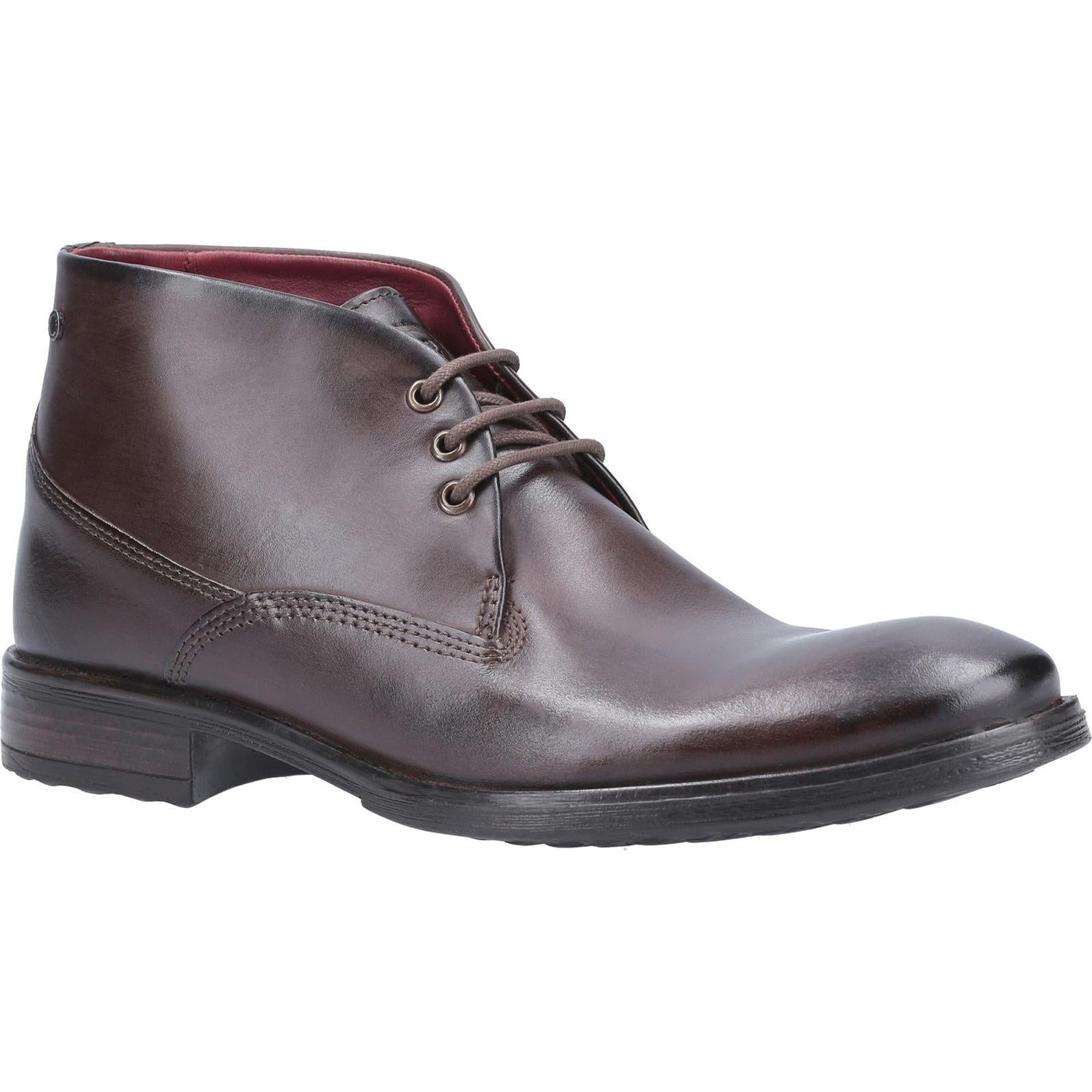 Base London Bramley Burnished Lace Up Ankle Boot